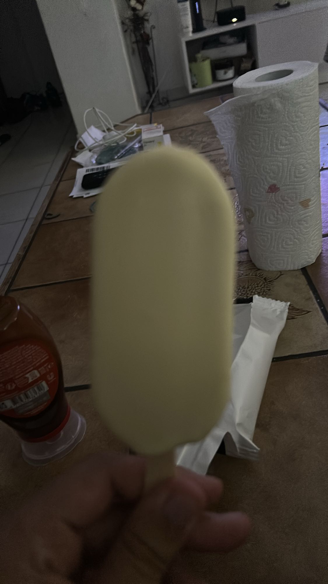 Glace vanille enrobée