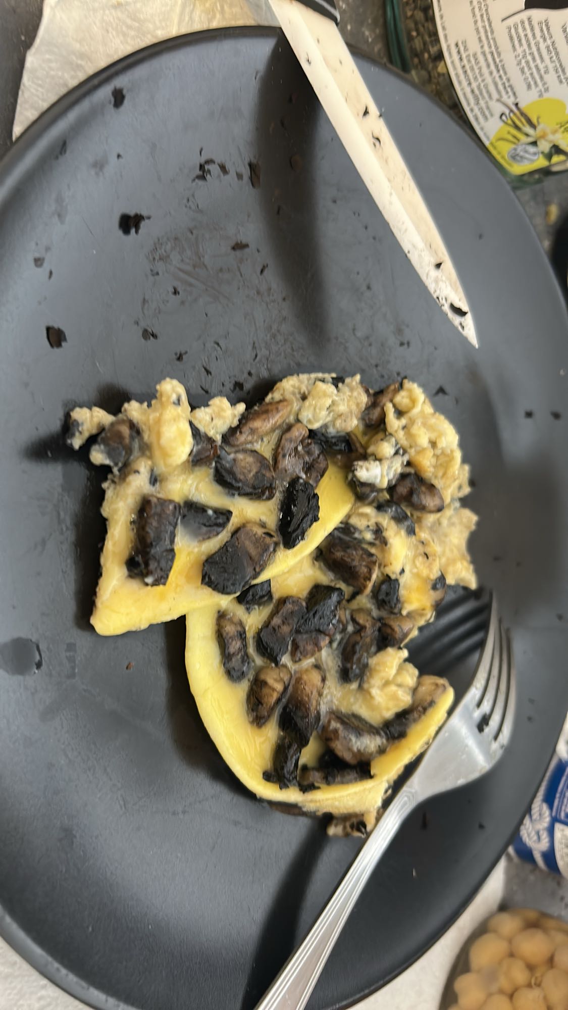 Omelette aux champignons