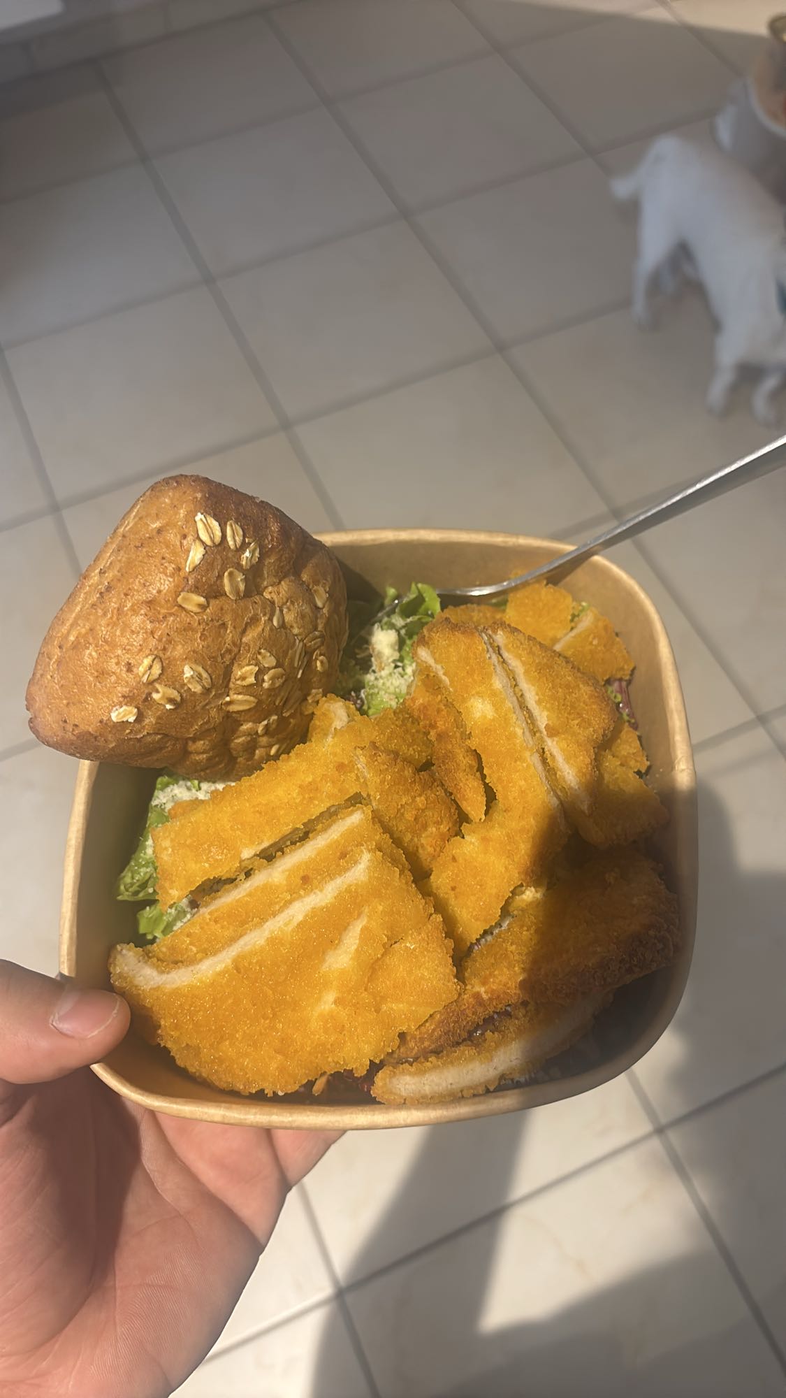 Chicken Salad with Bread