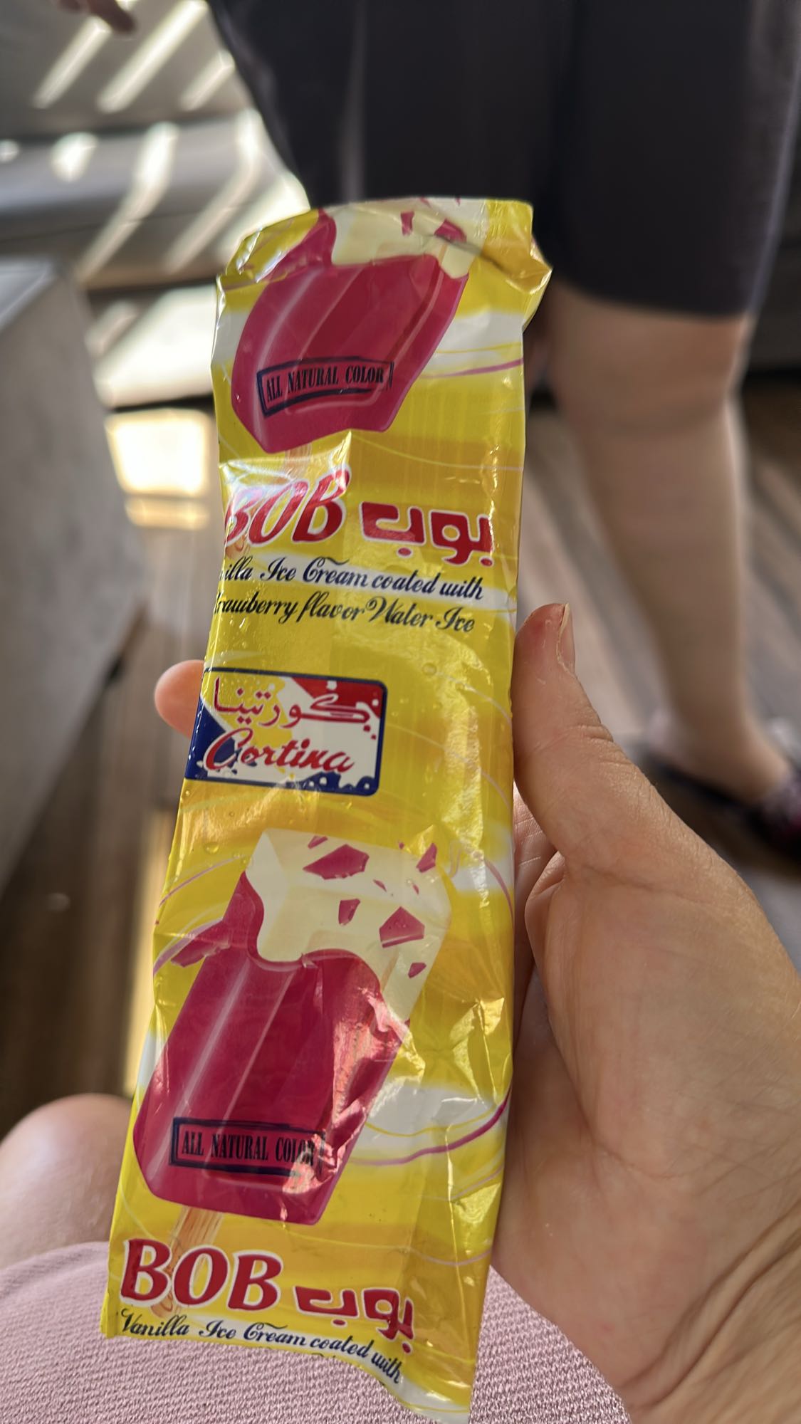 Vanilla Strawberry Ice Pop