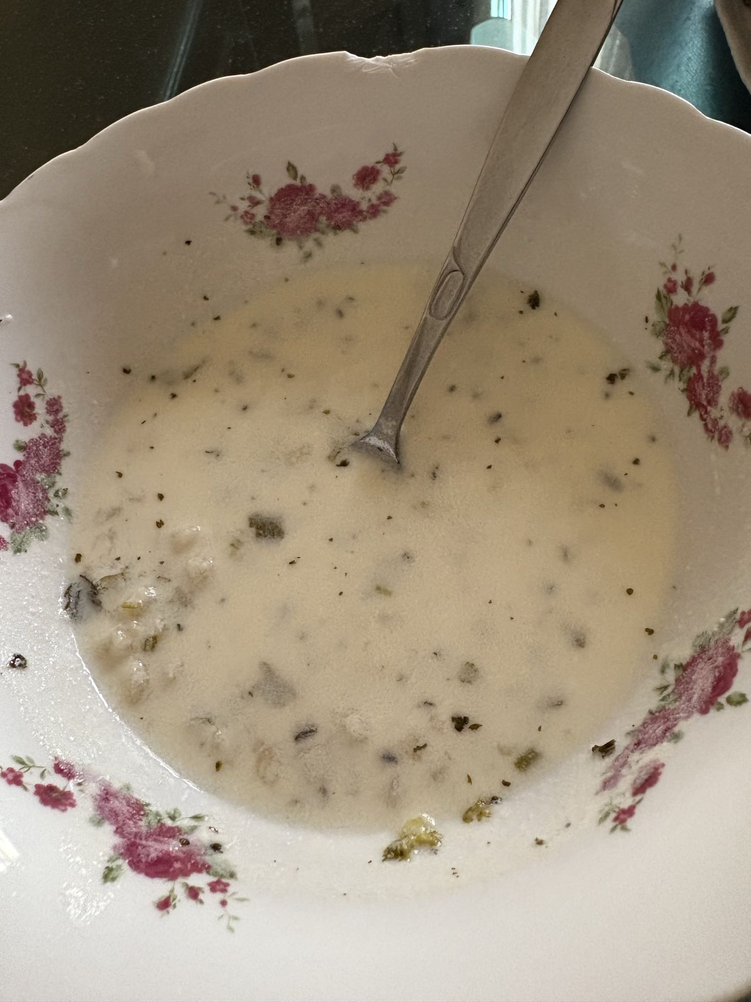 сливочный суп с зеленью