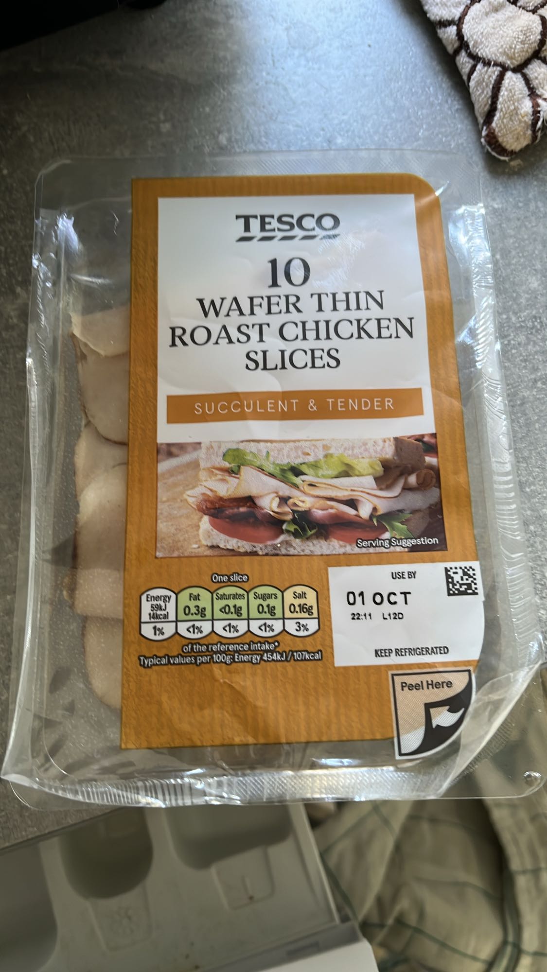 Wafer Thin Chicken Slices