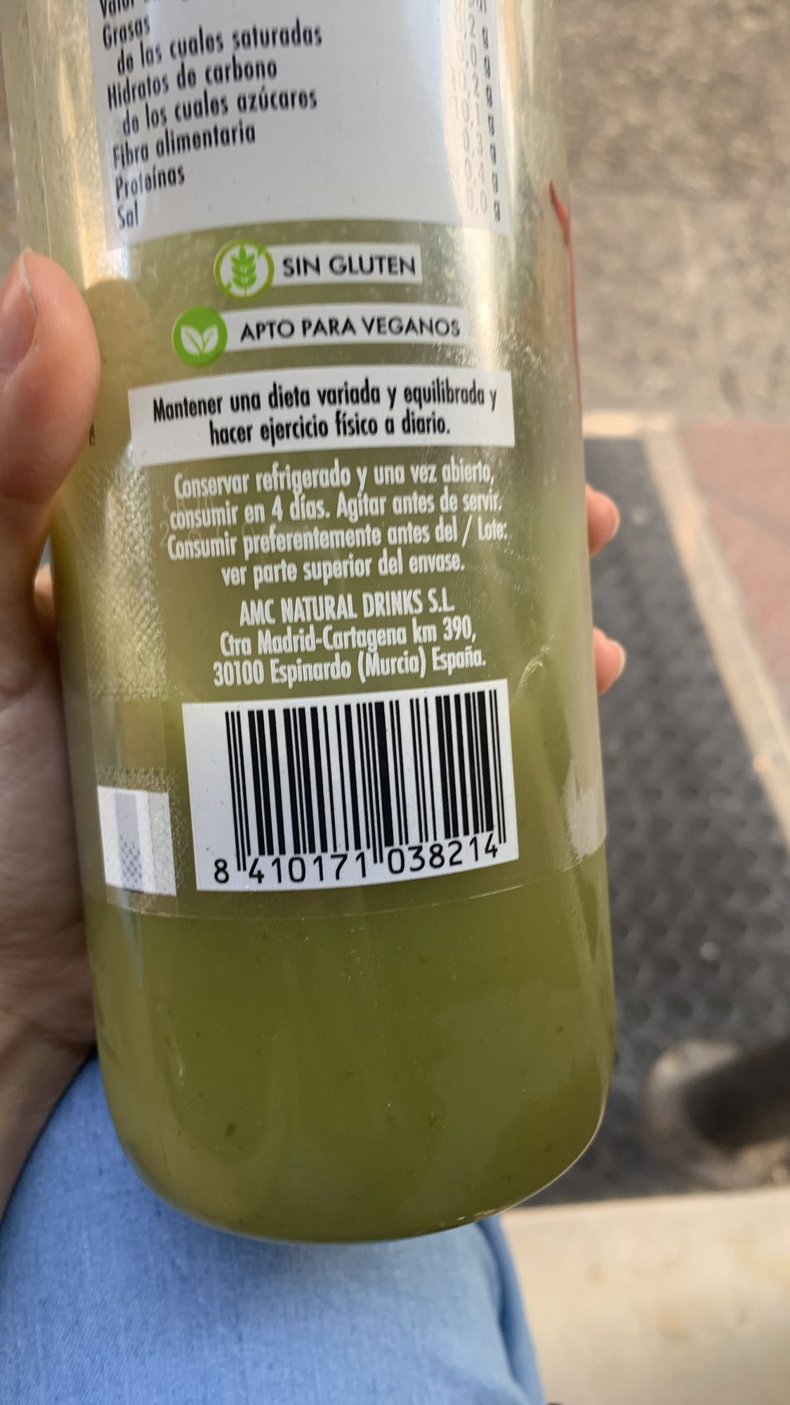 zumo verde vegano