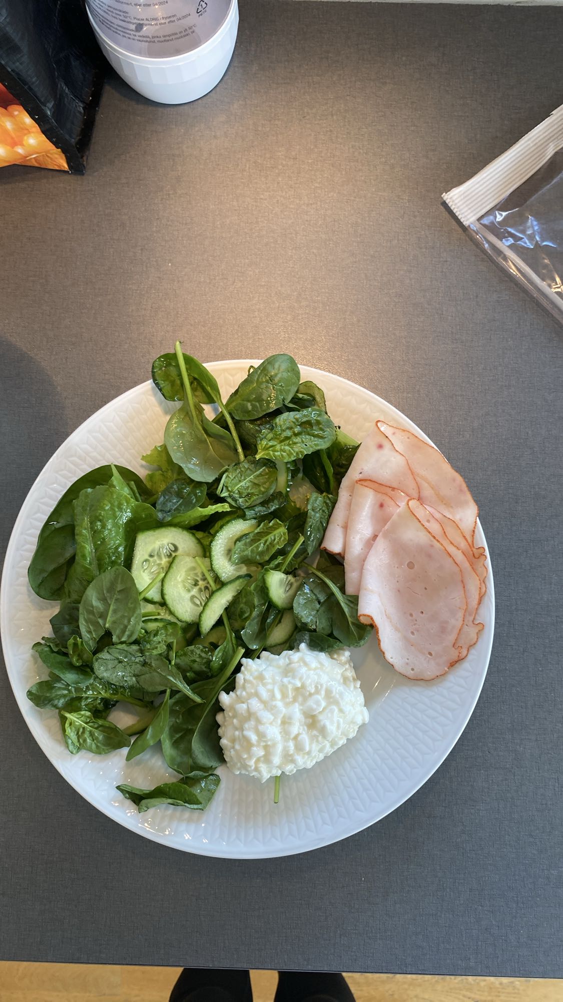 Spenatsallad med kalkon