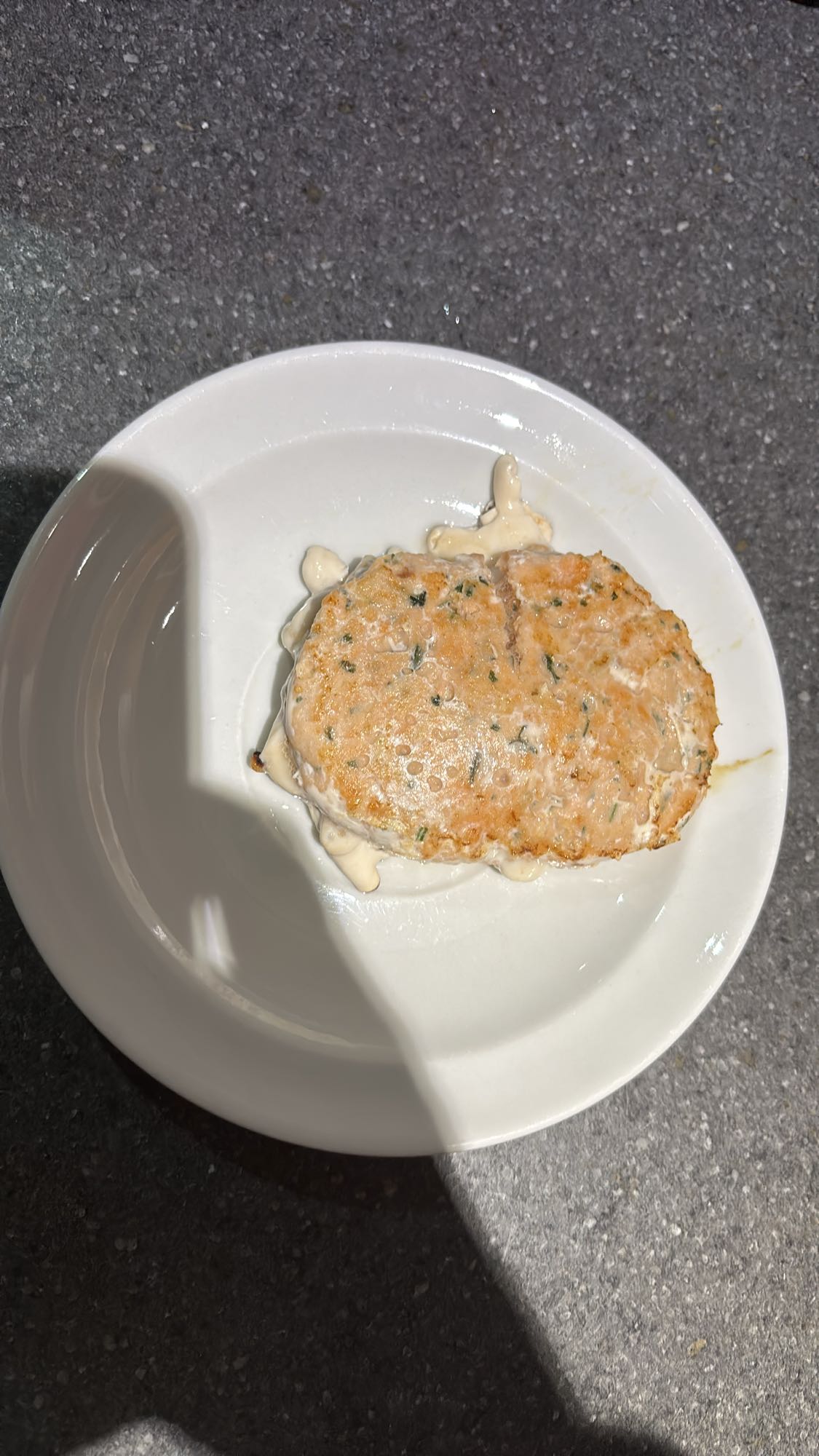 Galette de saumon sauce