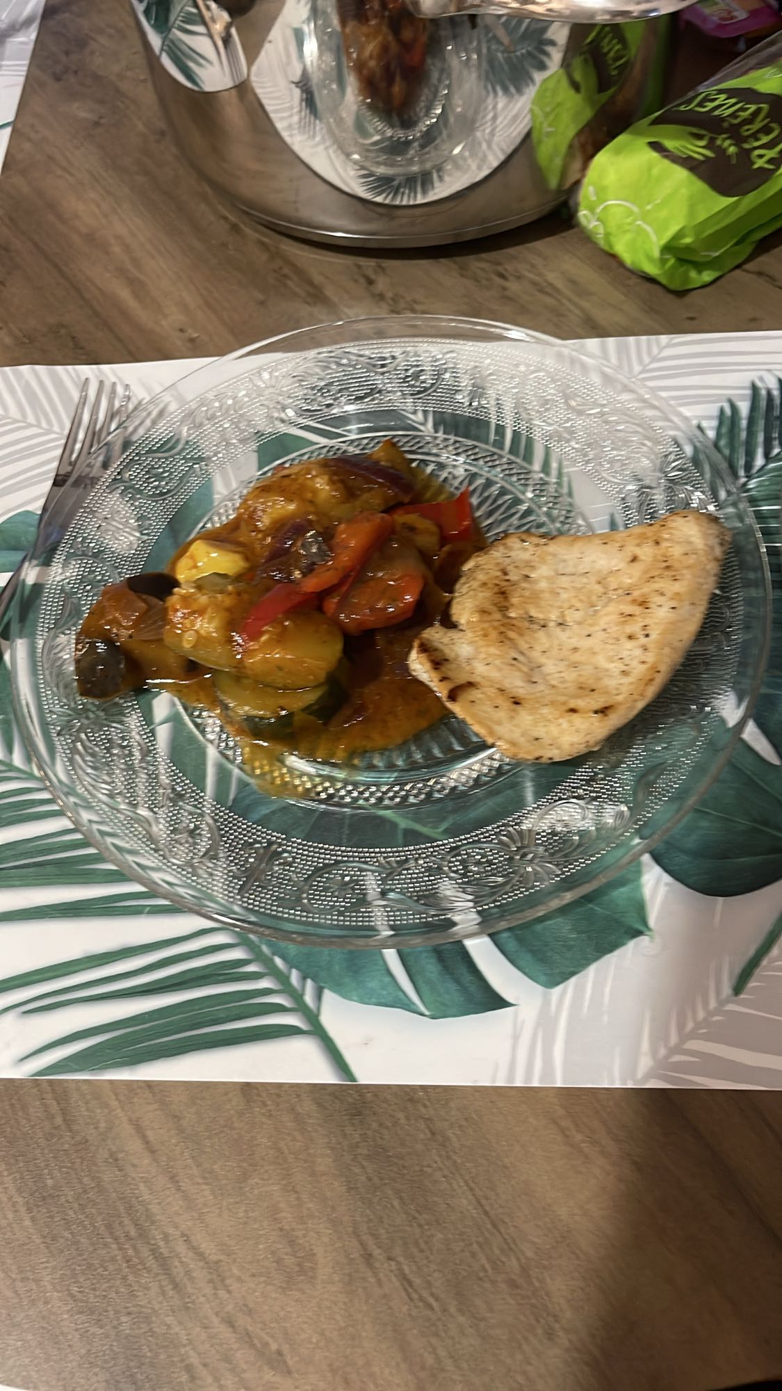 Poulet et ratatouille
