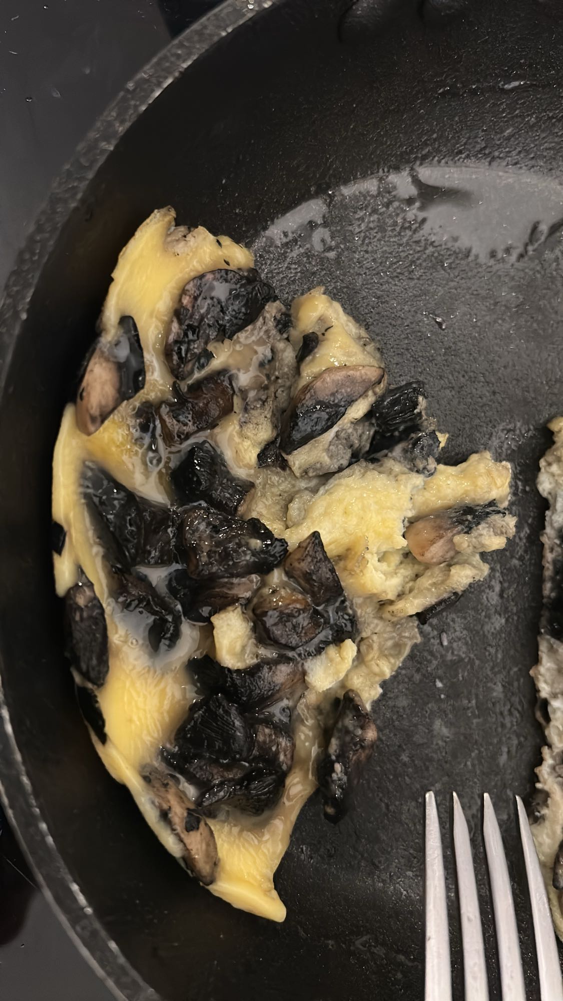 Omelette aux champignons