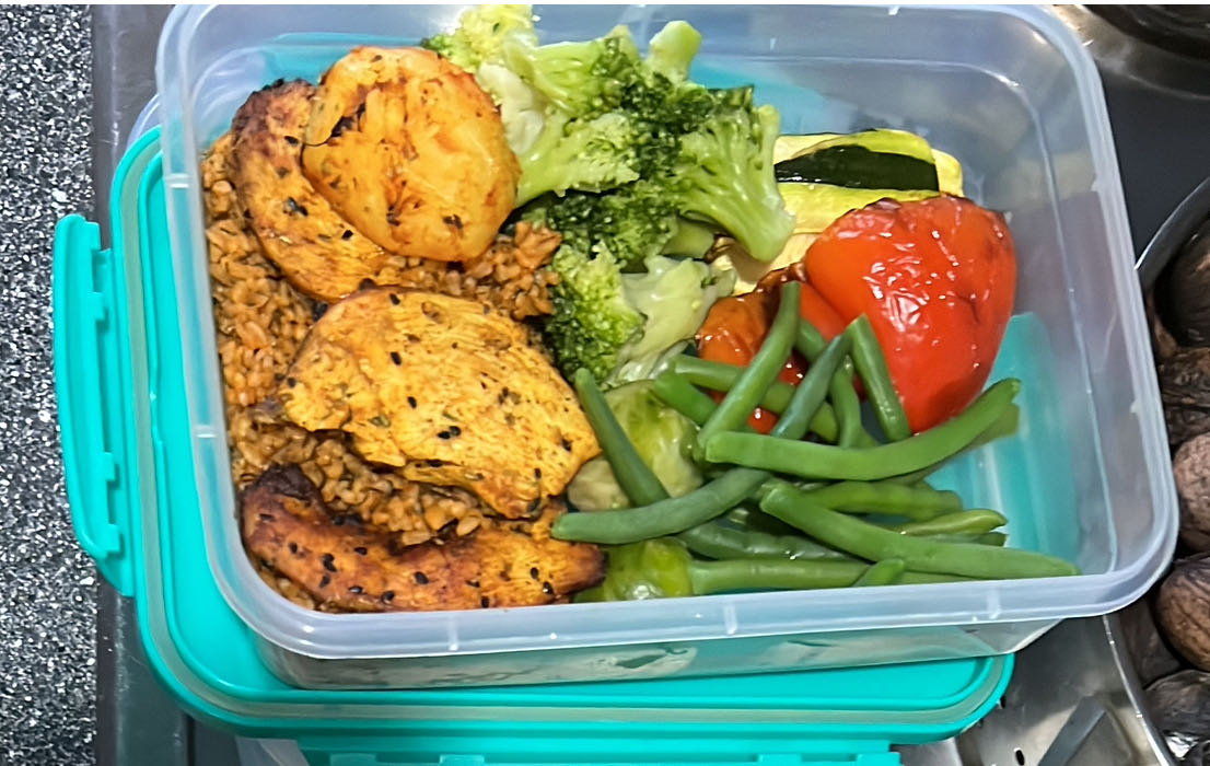 Kip met groenten en rijst