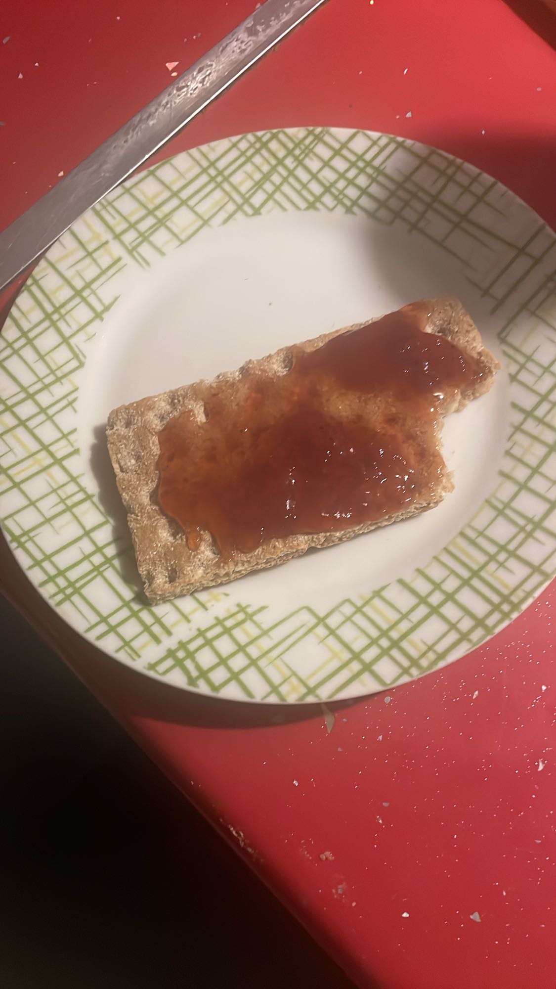 Tostada con mermelada