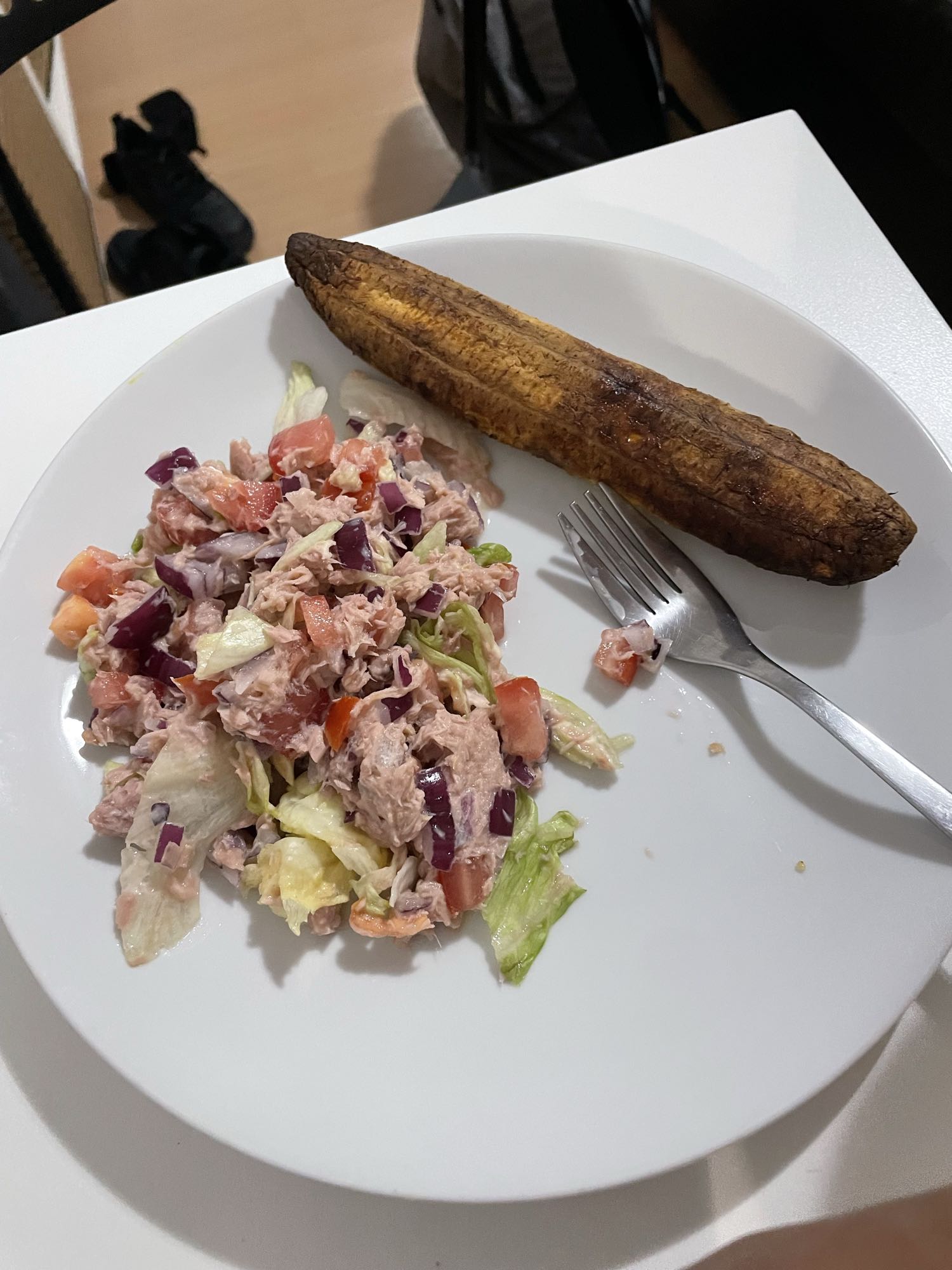 Ensalada con plátano