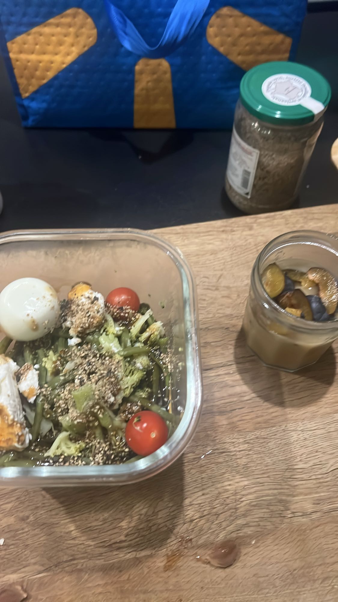 Salade œuf et légumes