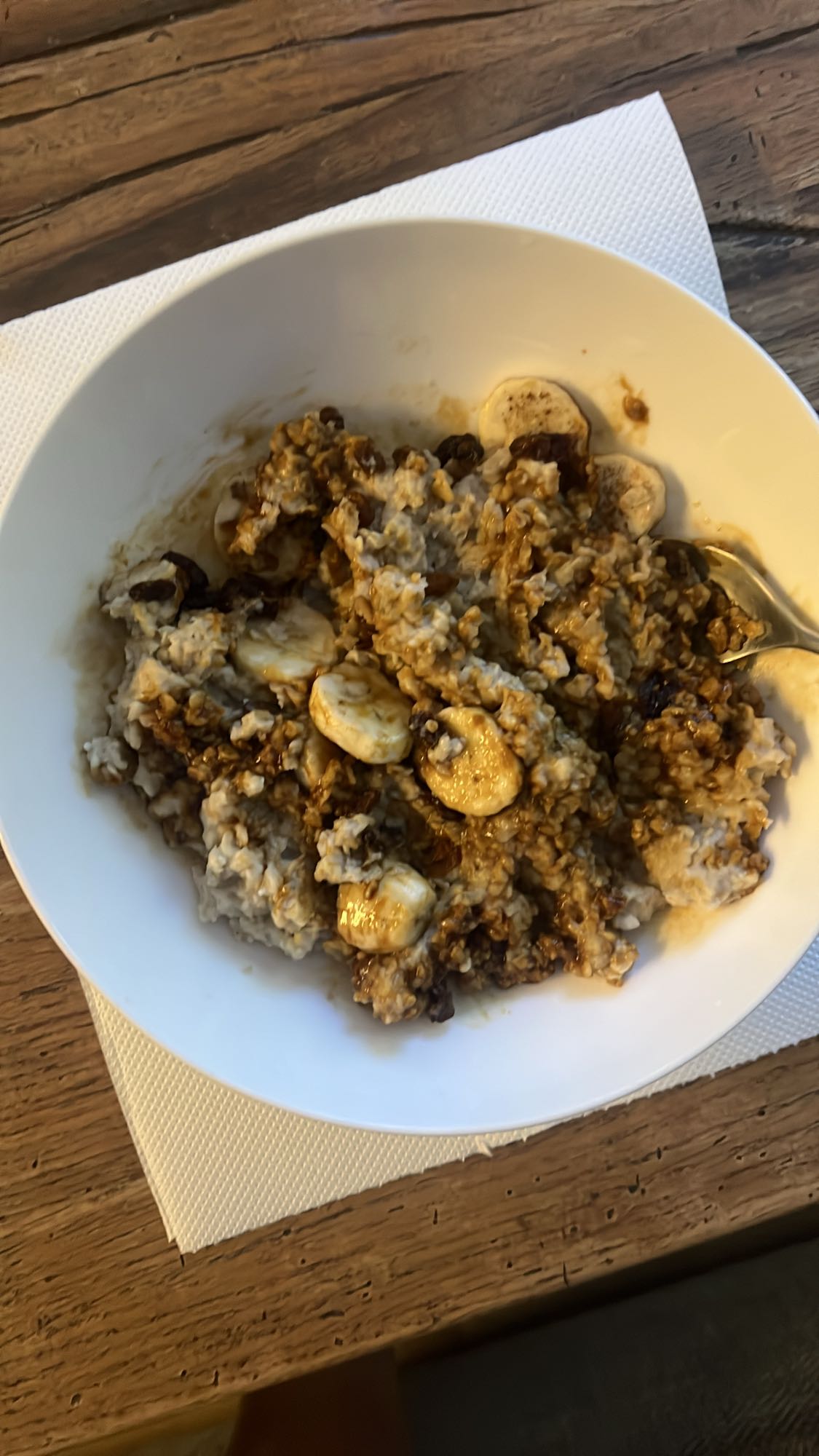 Πρωινό βρώμης με μπανάνα