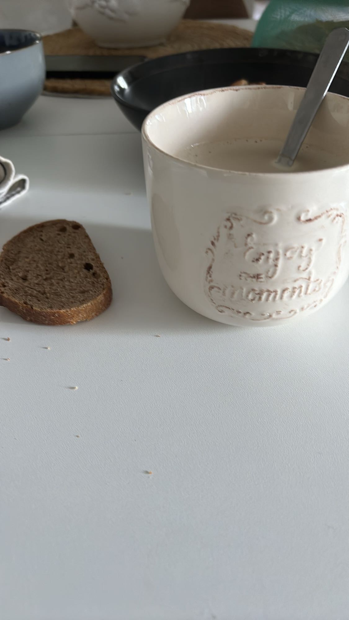 Café au lait et pain