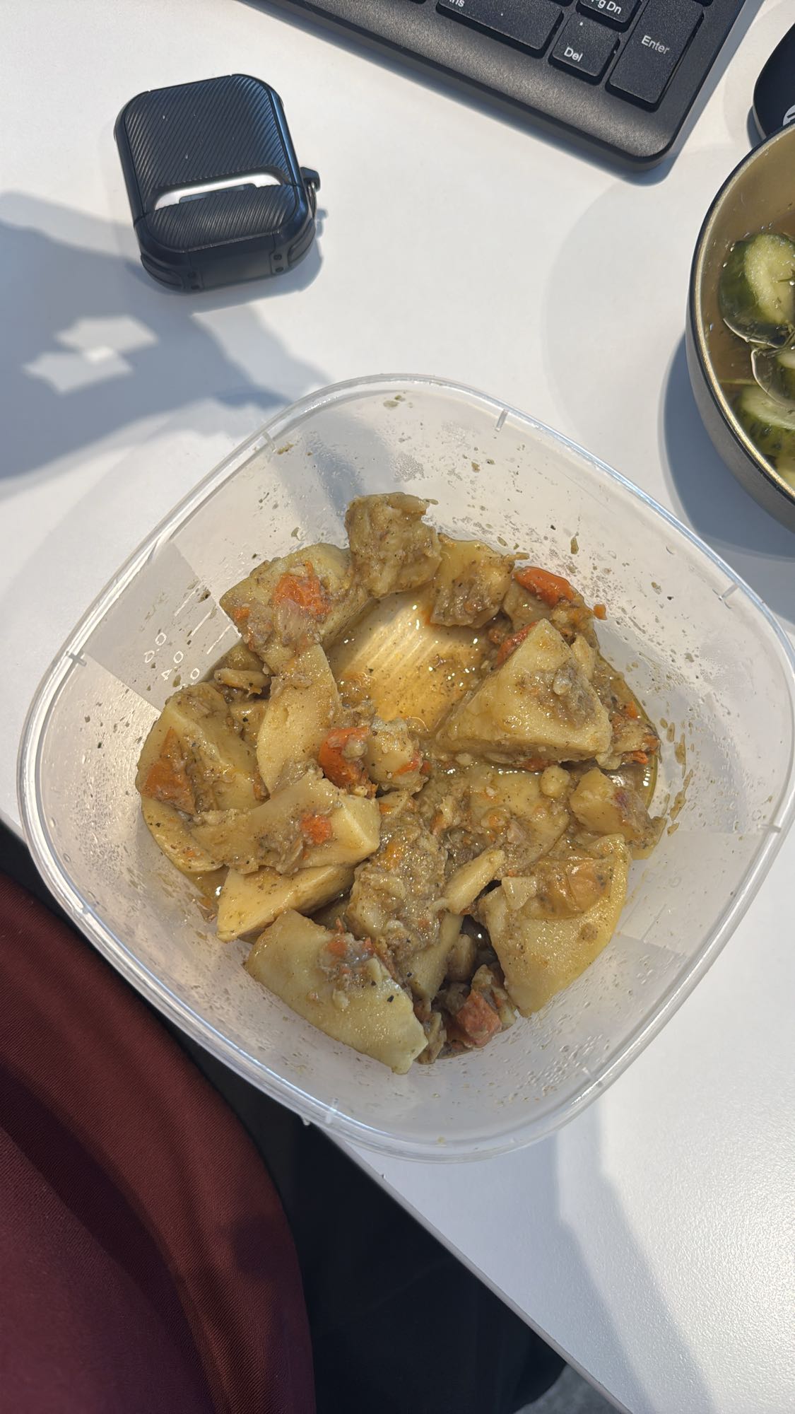 тушёное мясо с картошкой