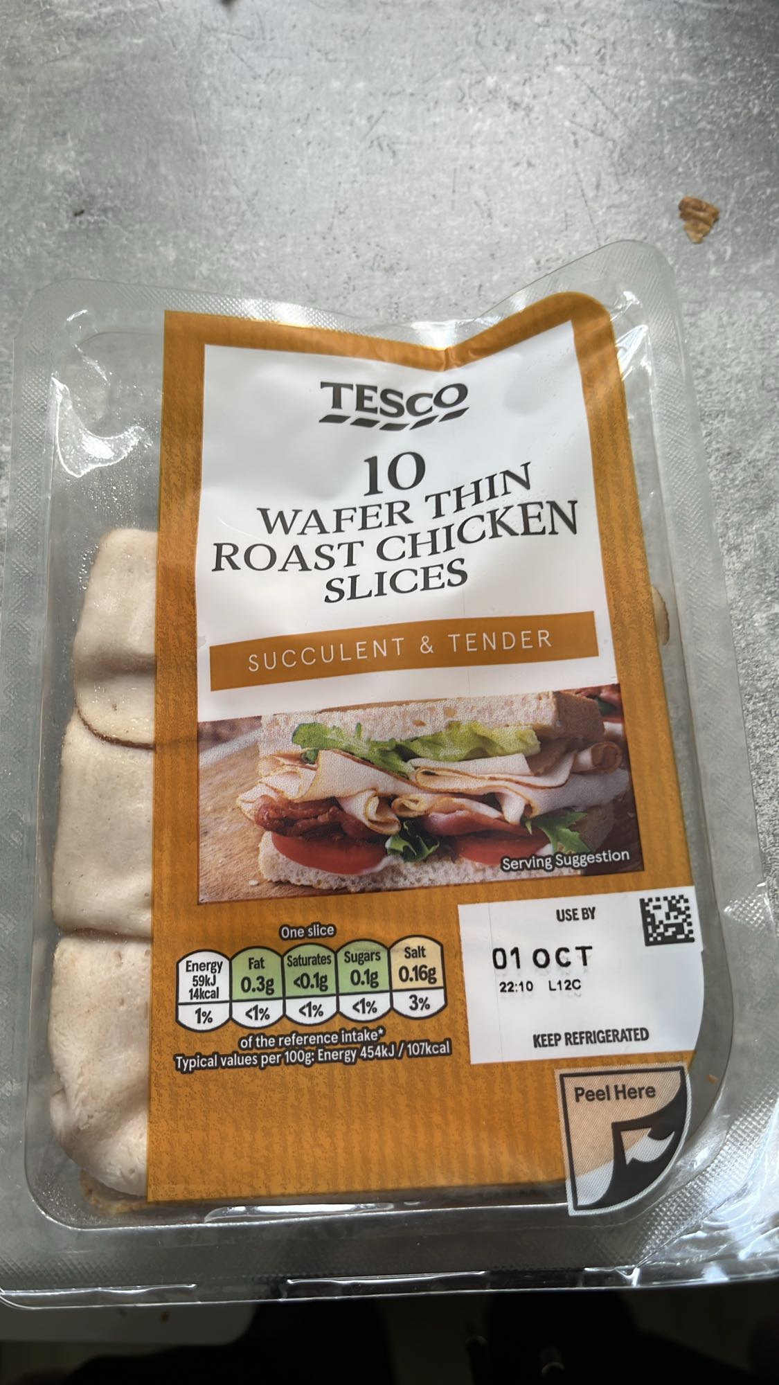 Roast Chicken Slices