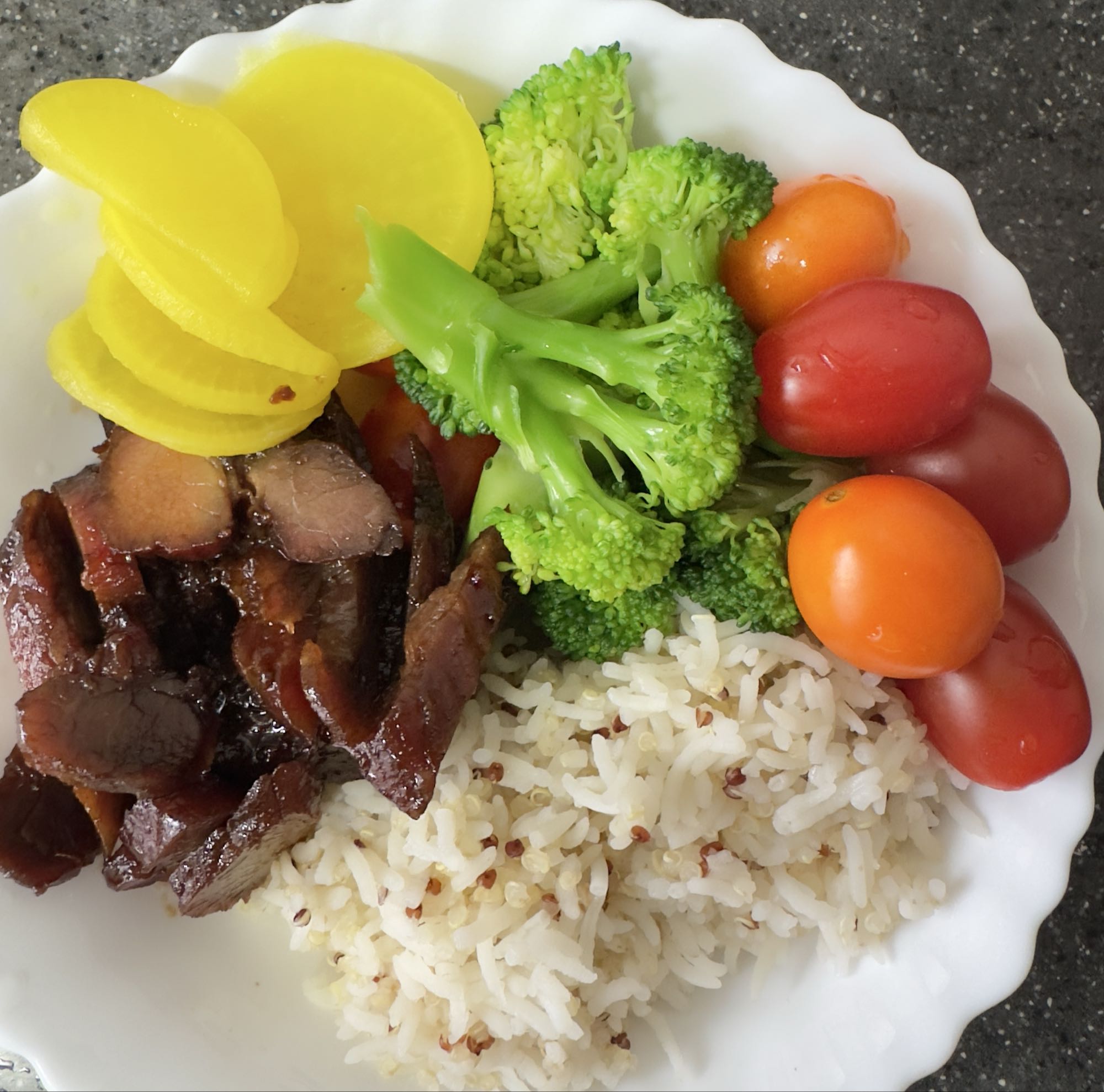 Rice Veg BBQ Plate