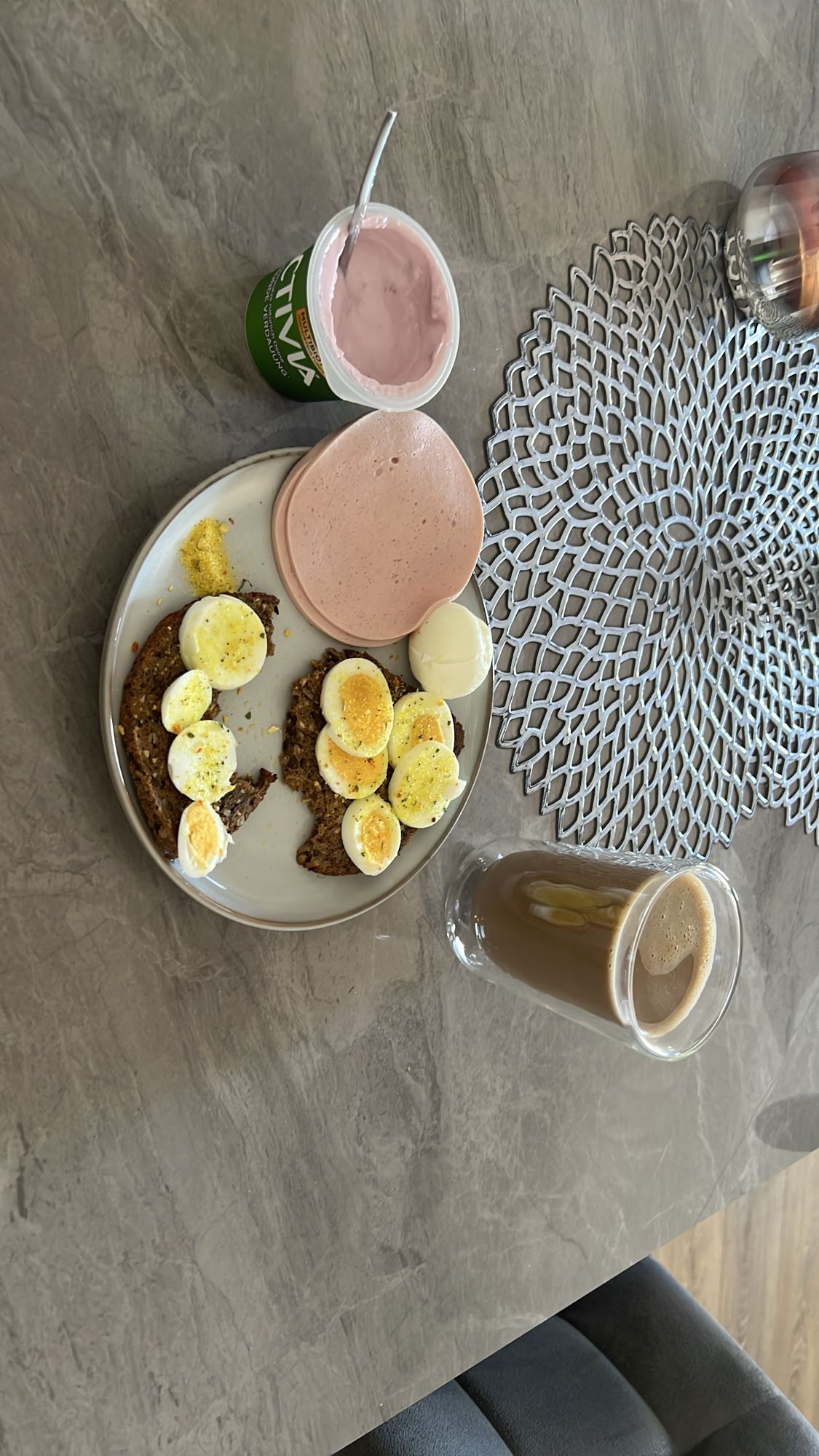 Kahvaltı tabağı ve kahve