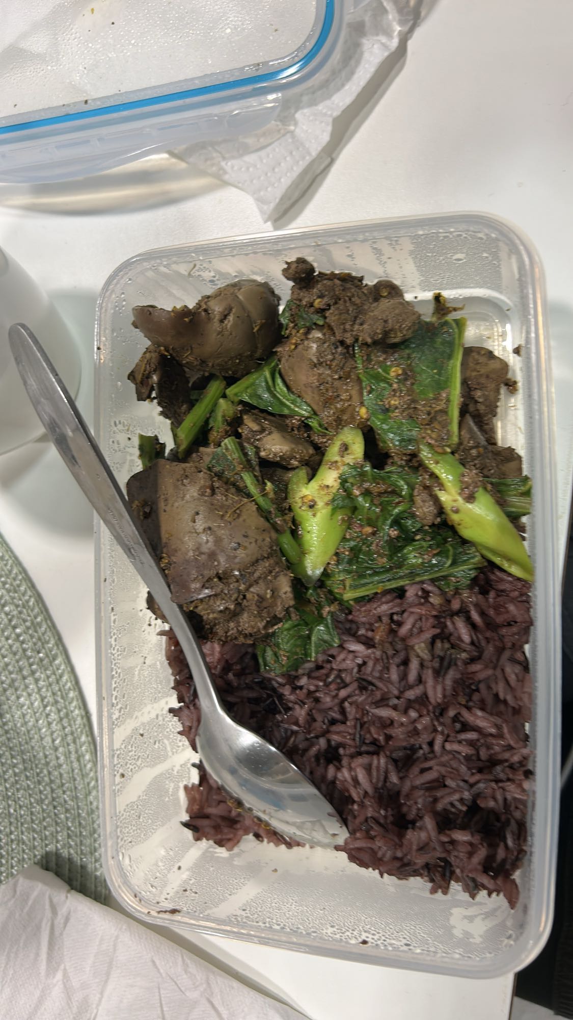 Kyllinglever med ris