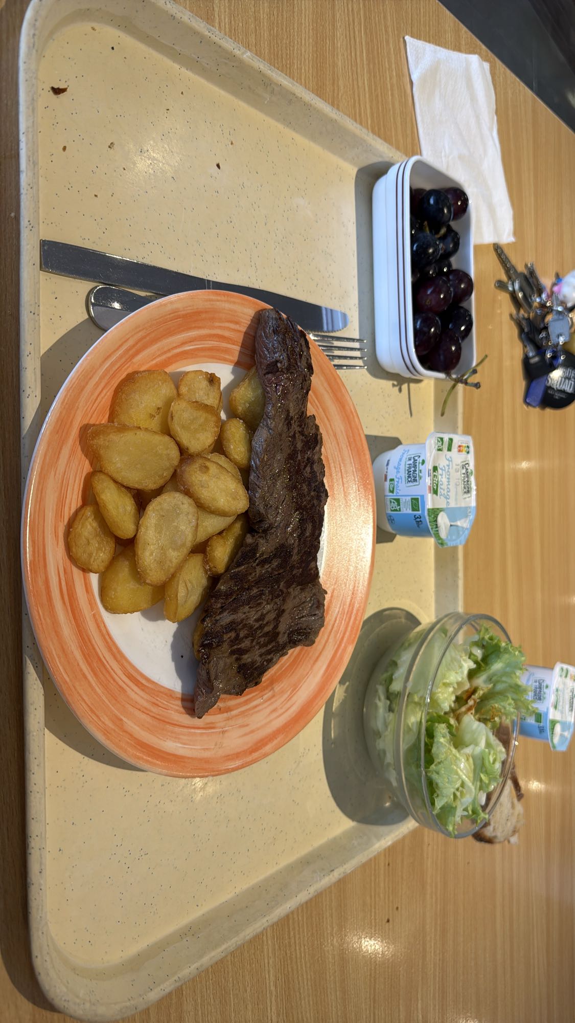 Steak et pommes de terre
