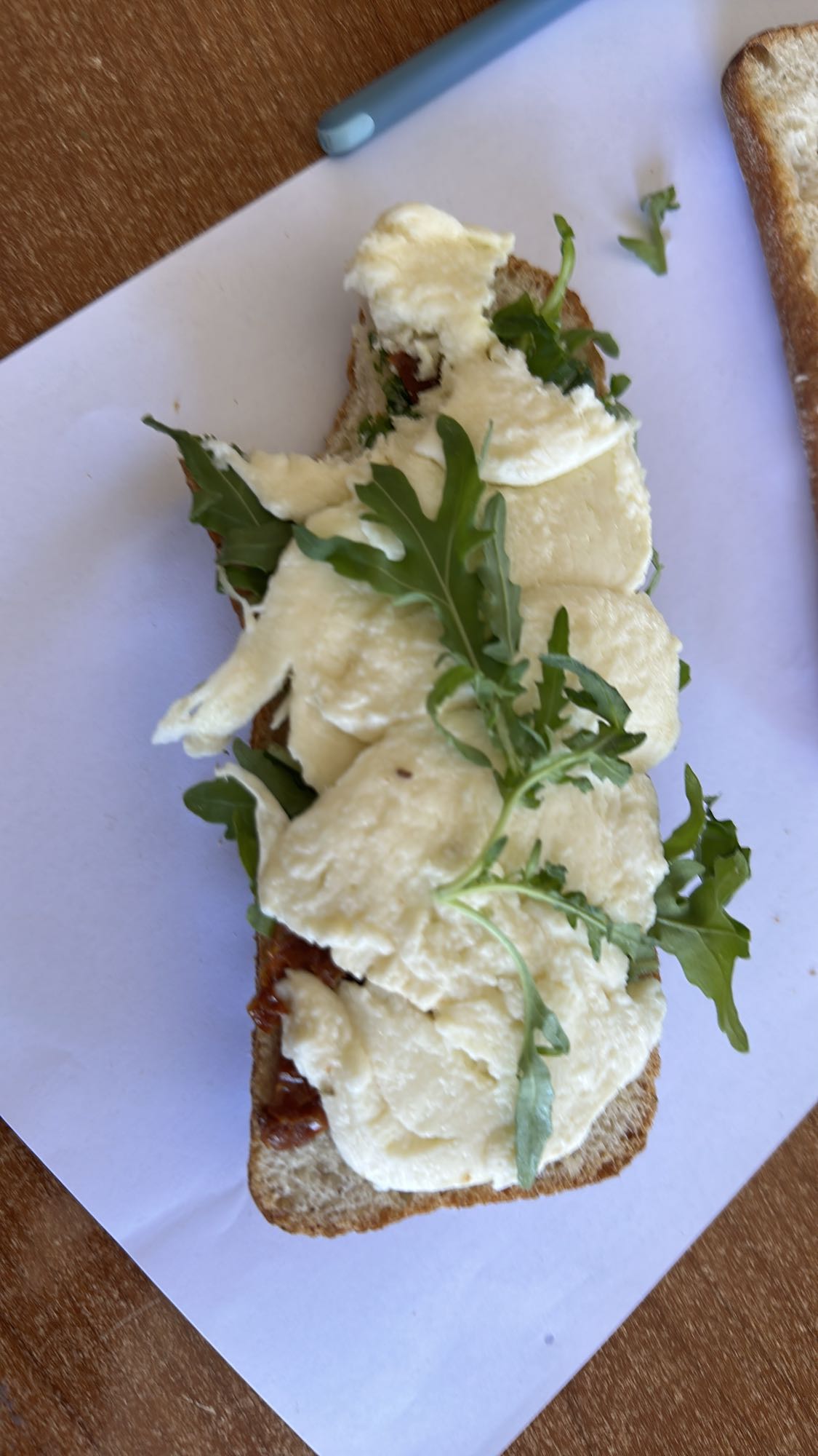 Mozzarella Arugula Sandwich