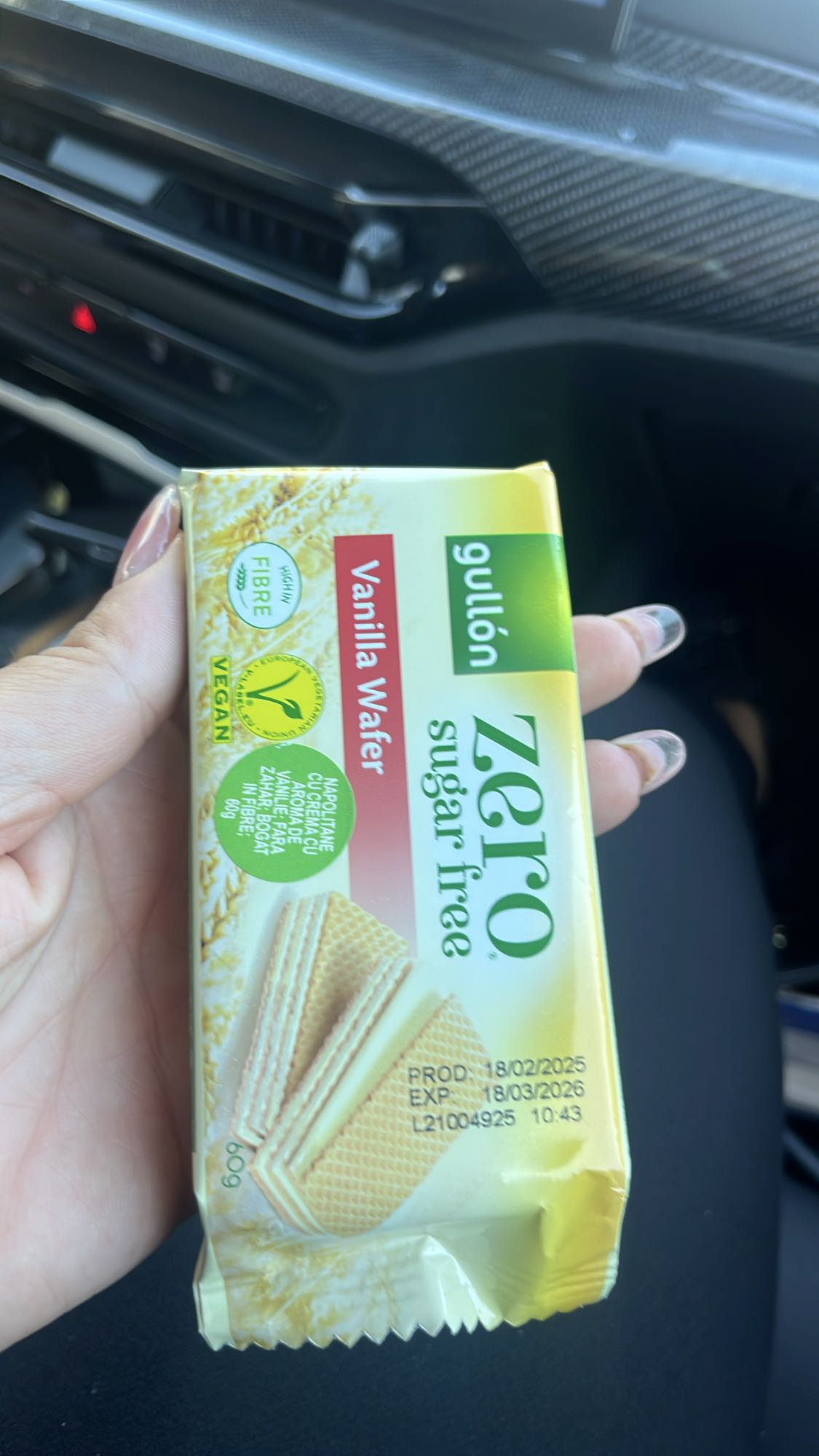 Napolitane vanilie zero