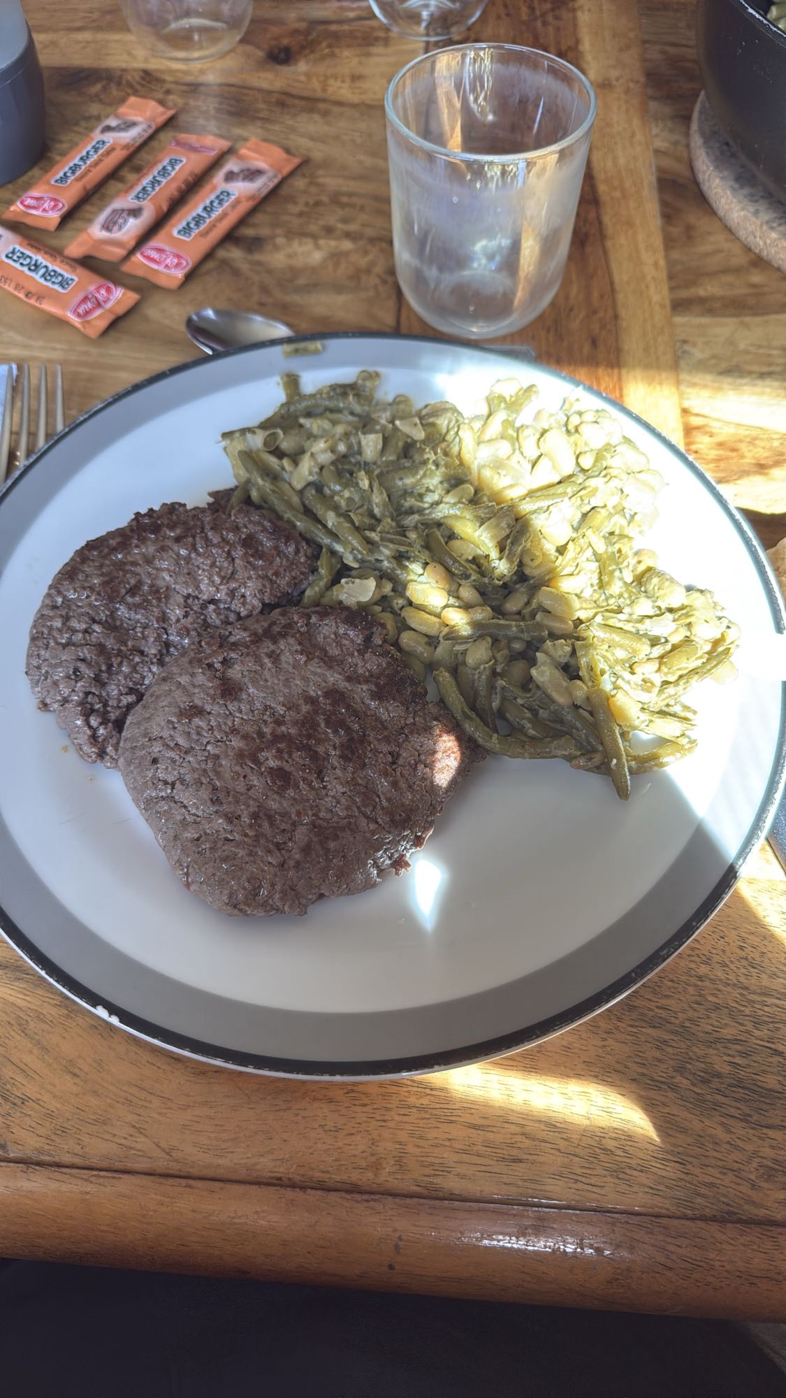 Galettes et haricots