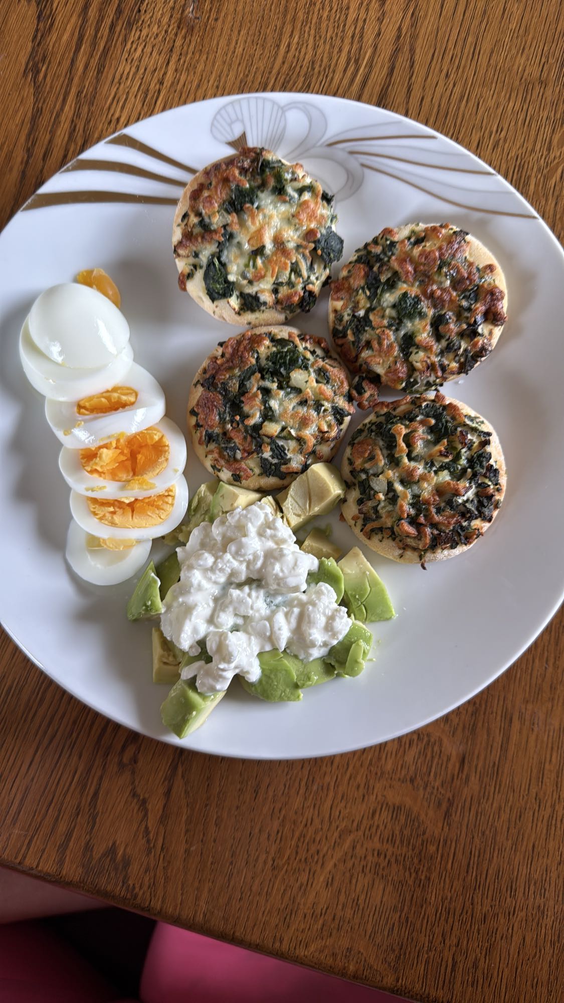 Egg Muffins & Avocado Plate