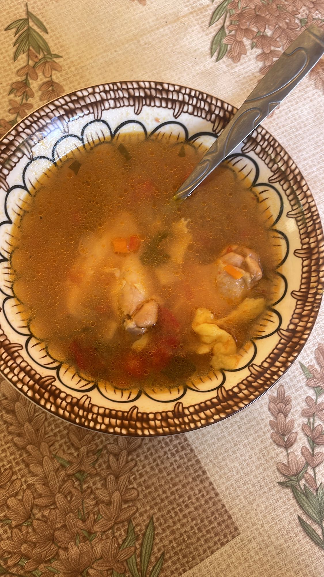 Supă de pui cu legume