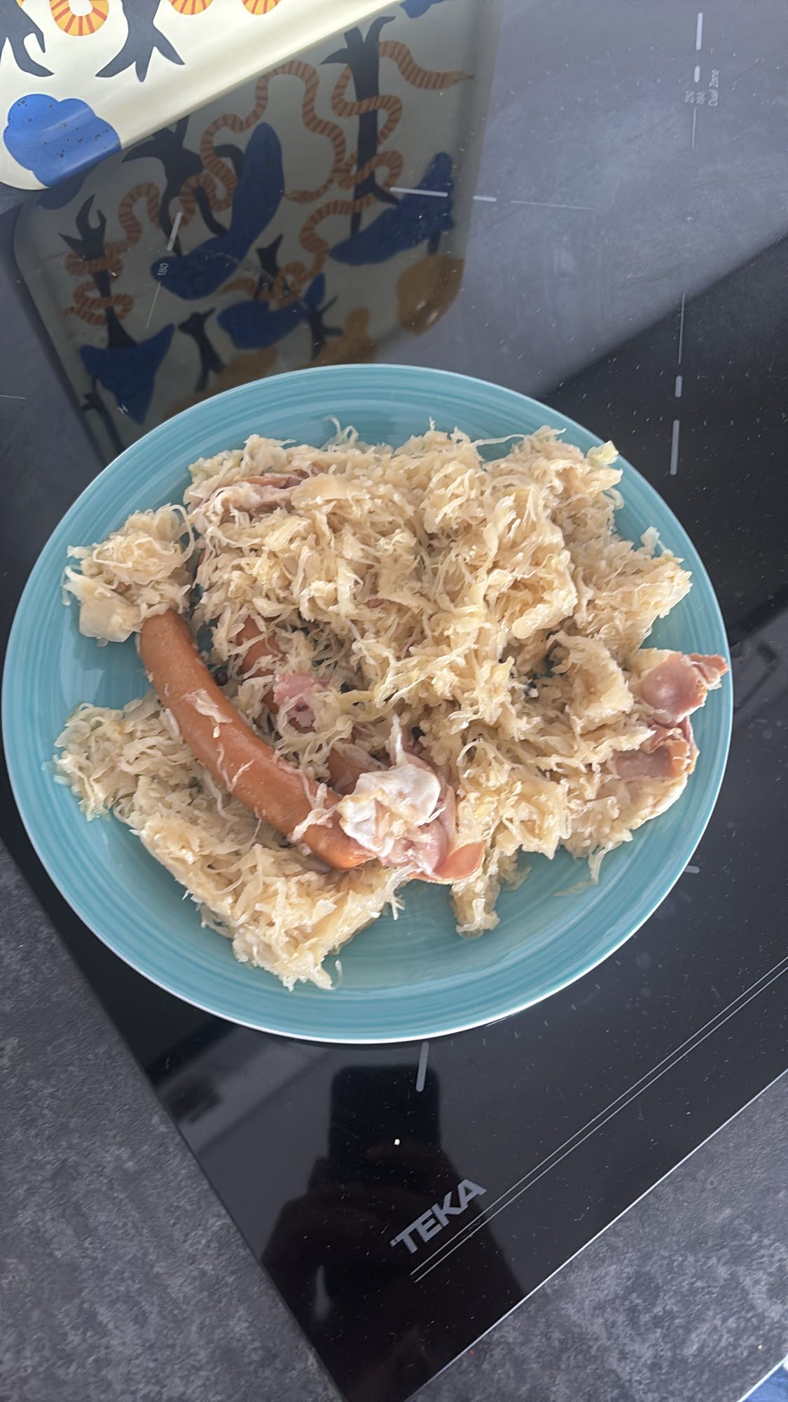 chucrut con salchicha