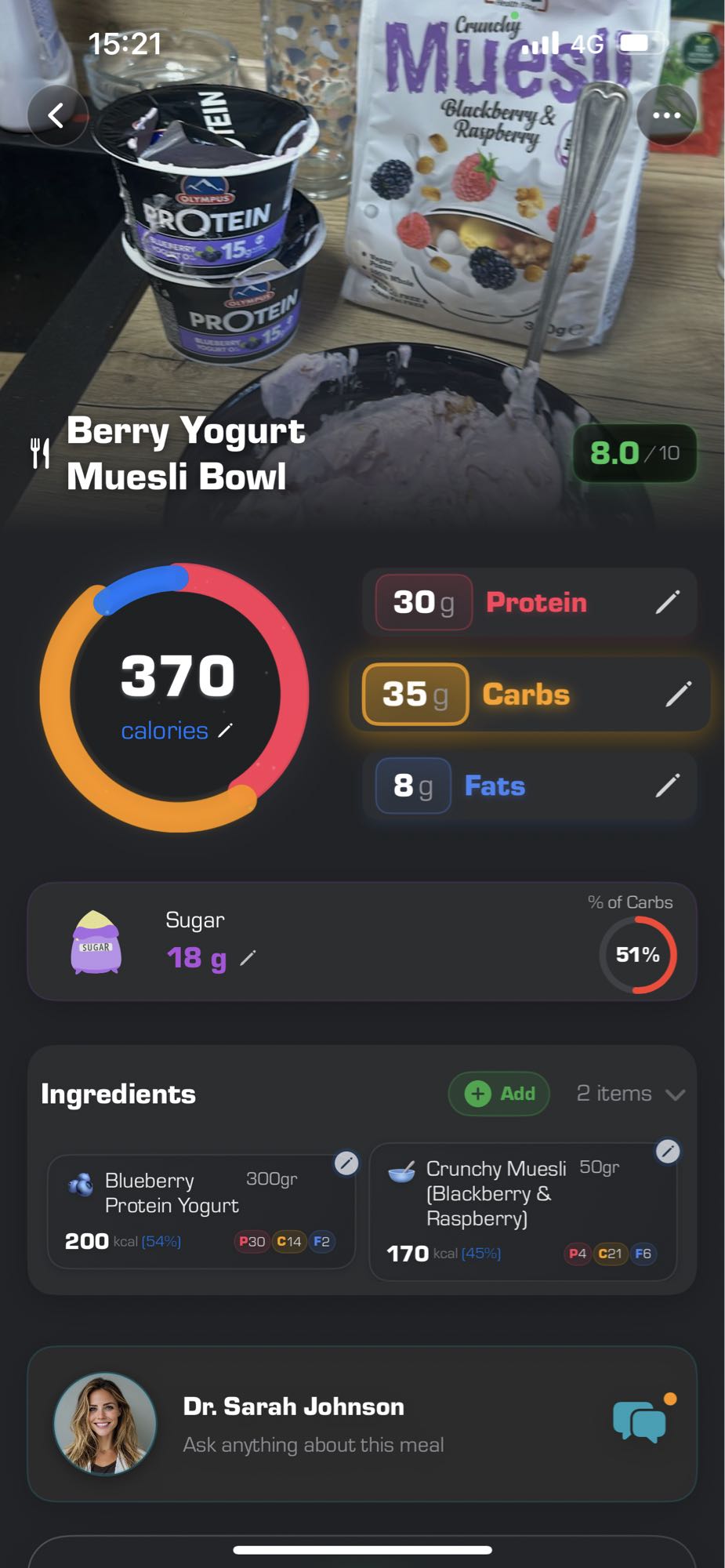 Berry Yogurt Muesli Bowl