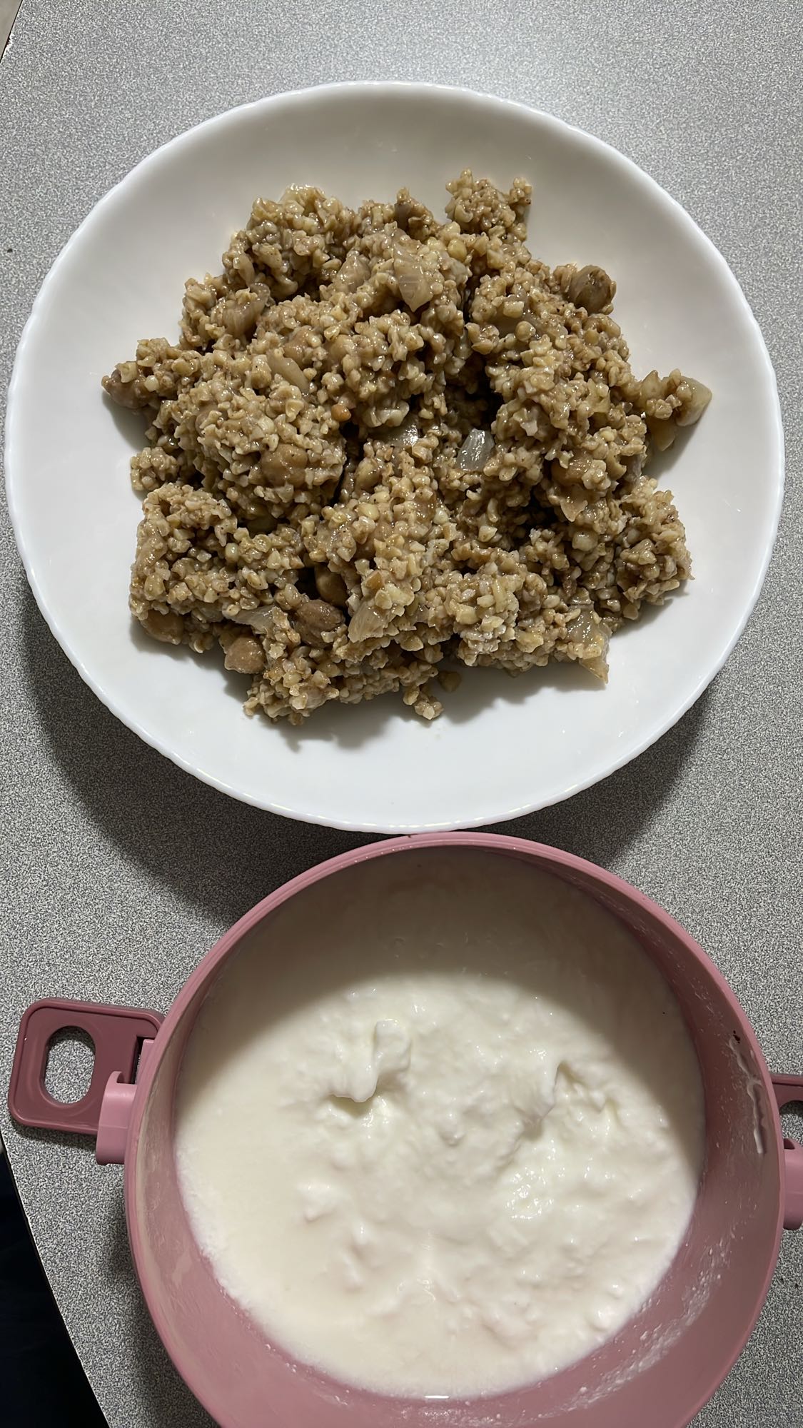 Buckwheat with yogurt