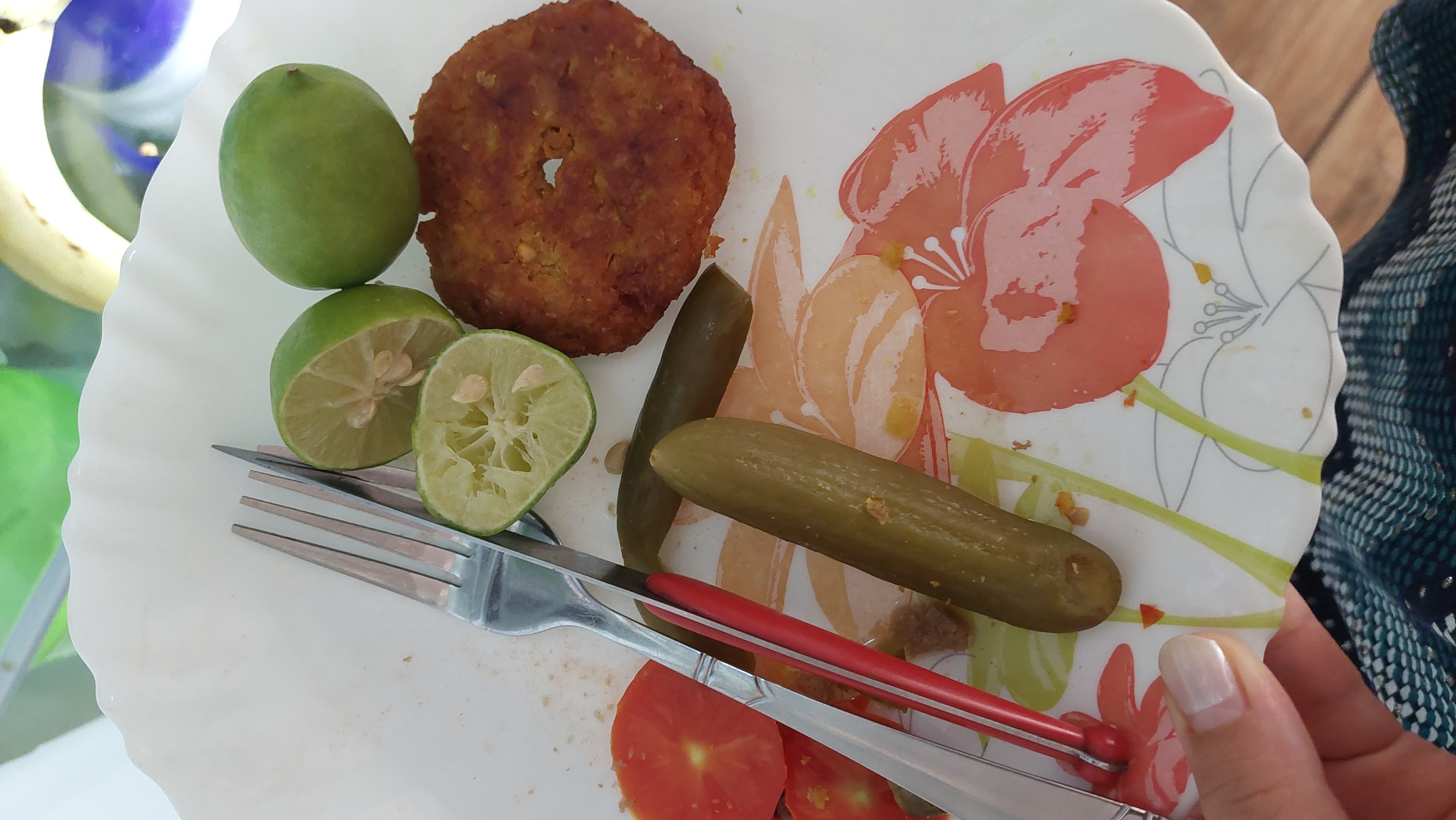 Falafel with pickles