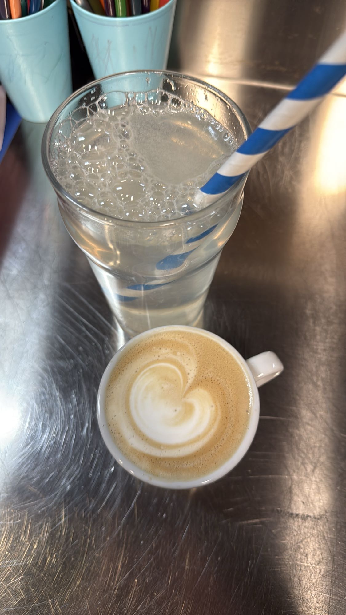 Coffee and water
