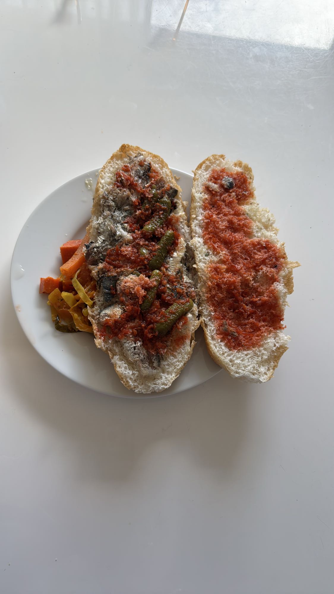 Broodje met groenten