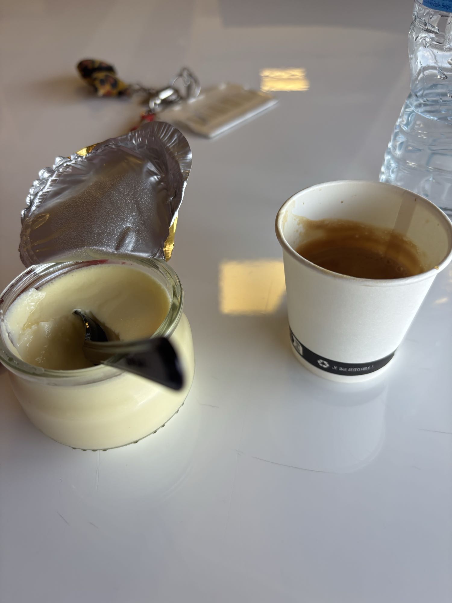 Café et crème dessert