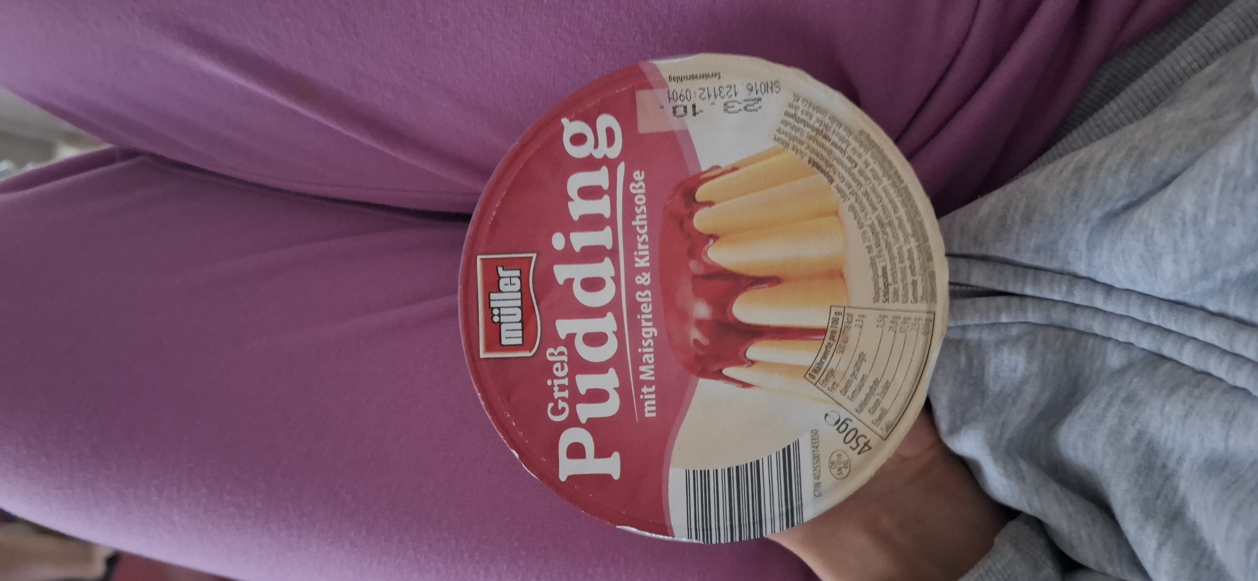 Grießpudding Kirsche