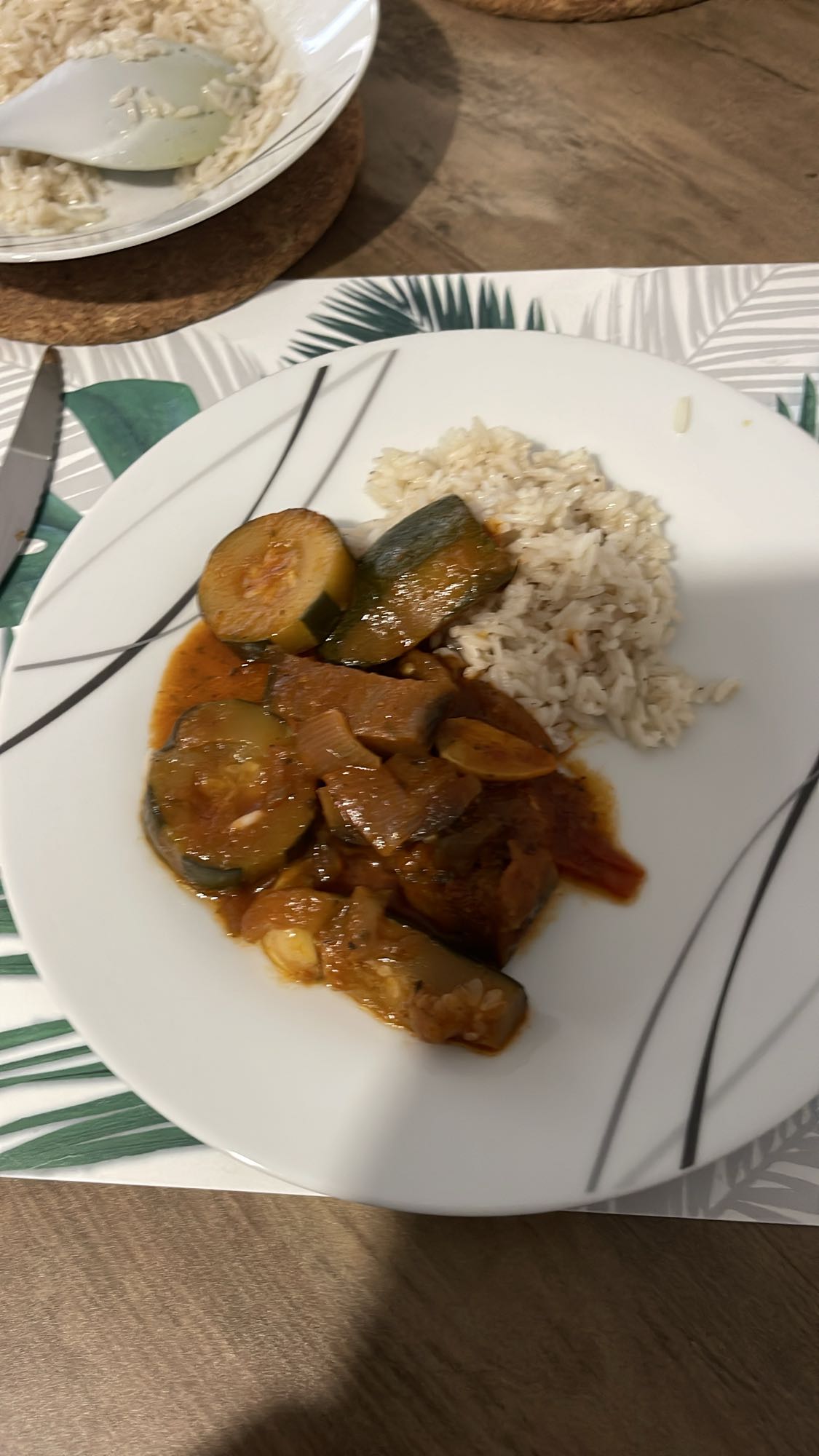 Riz et légumes mijotés