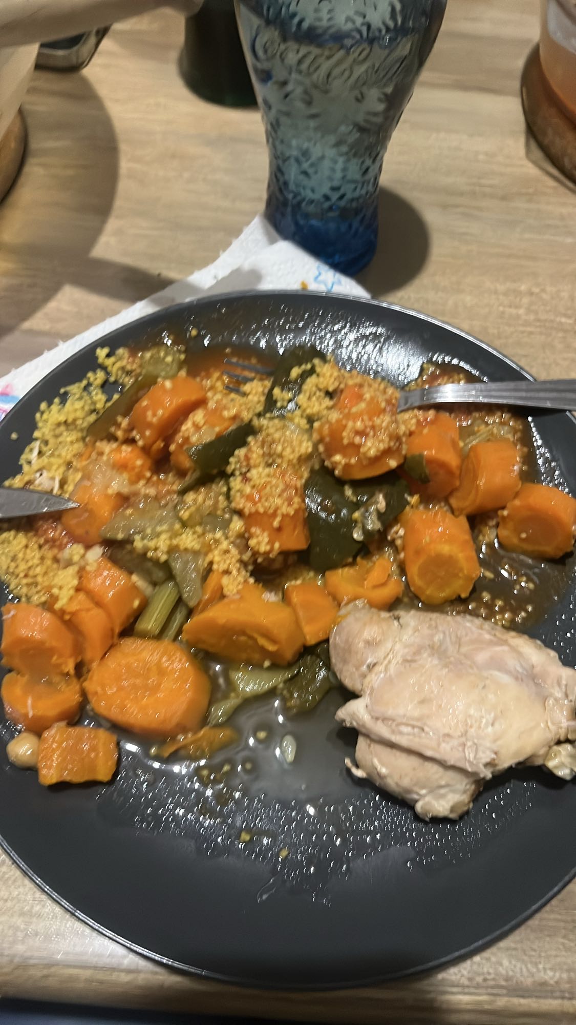 Poulet légumes couscous
