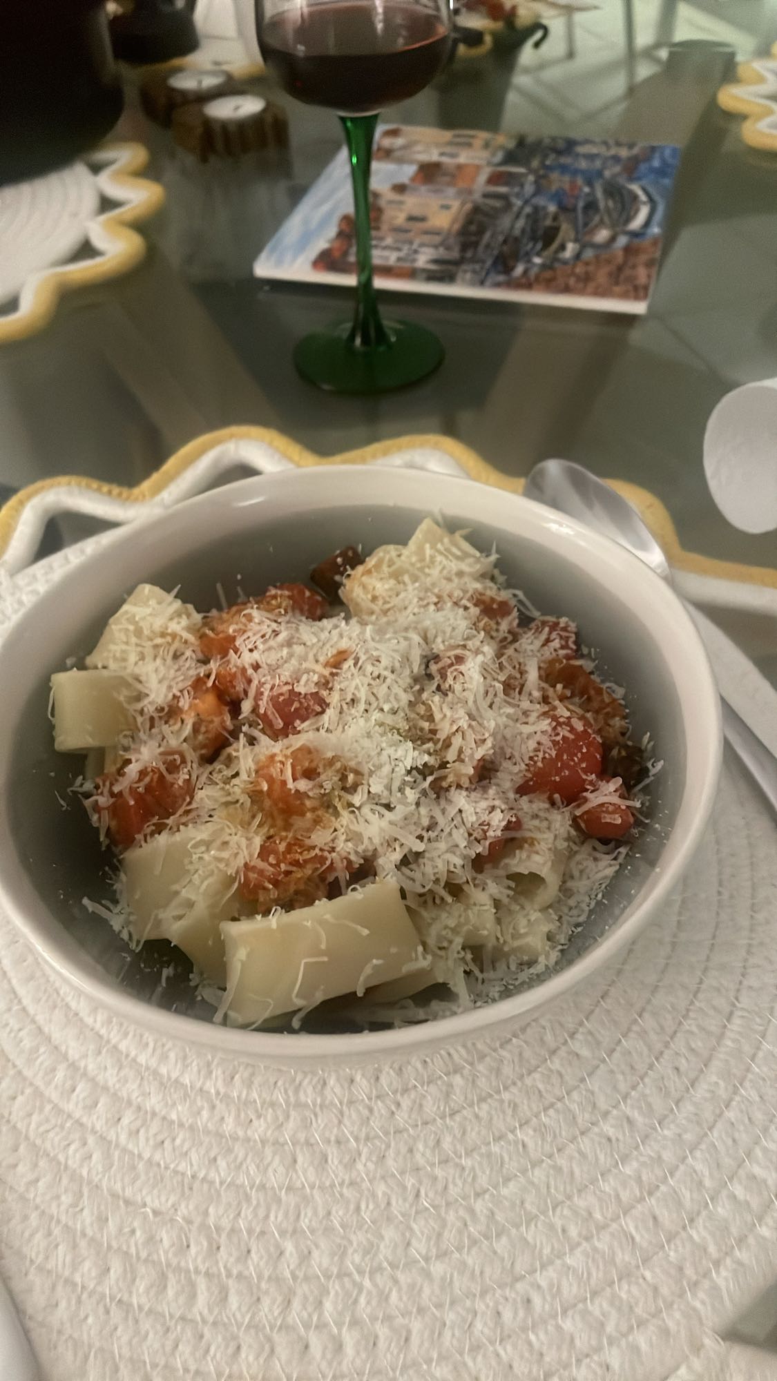 Pâtes sauce tomate fromage