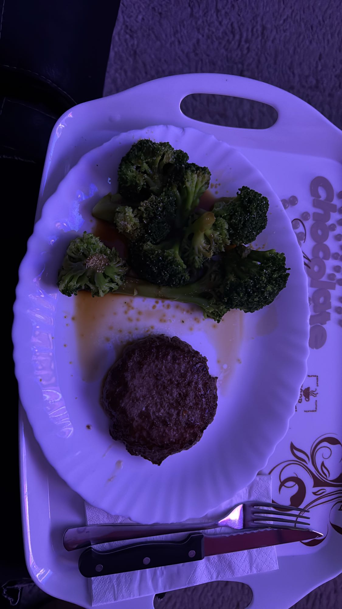 Hamburguesa con brócoli