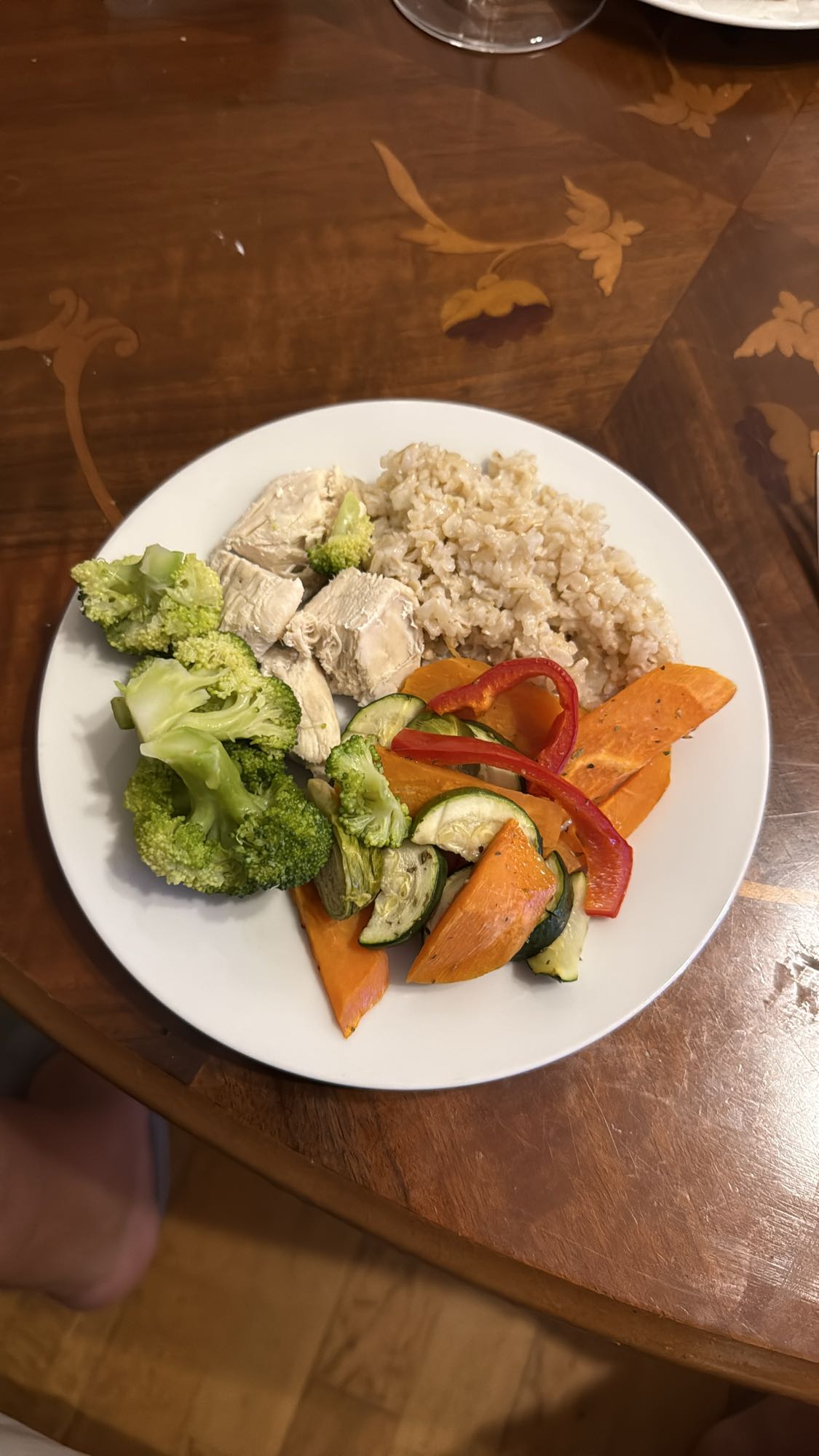 Kip met rijst en groenten