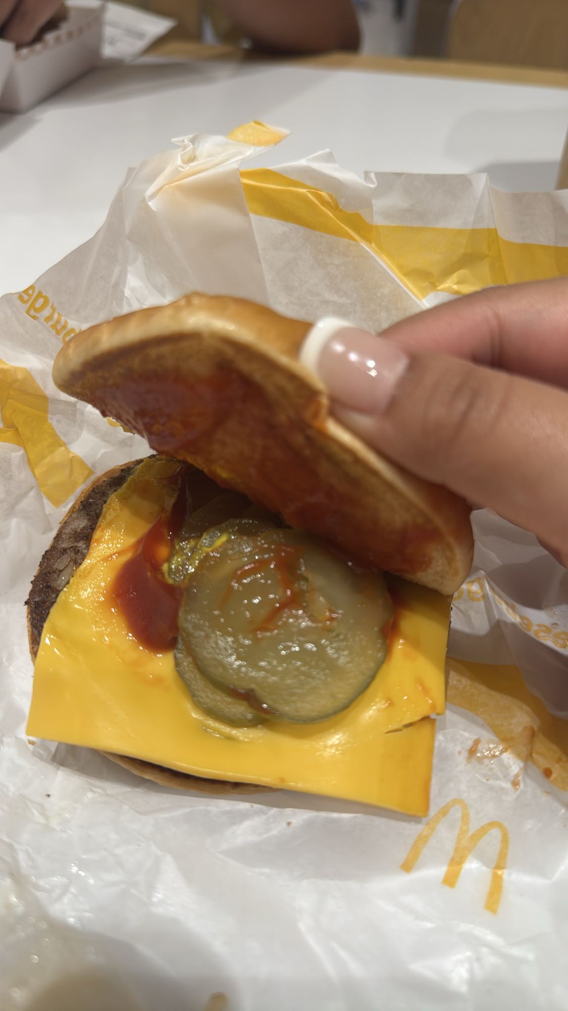 Cheeseburger with Pickles