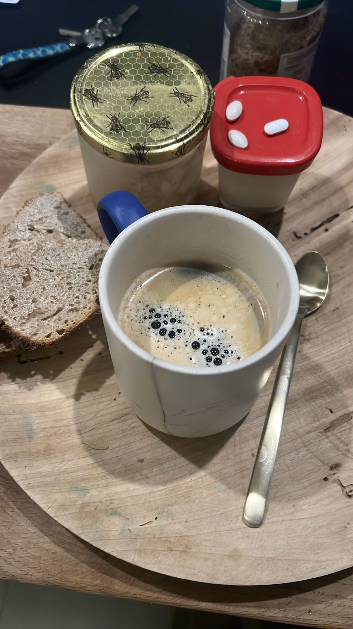 Petit-déjeuner café tartine