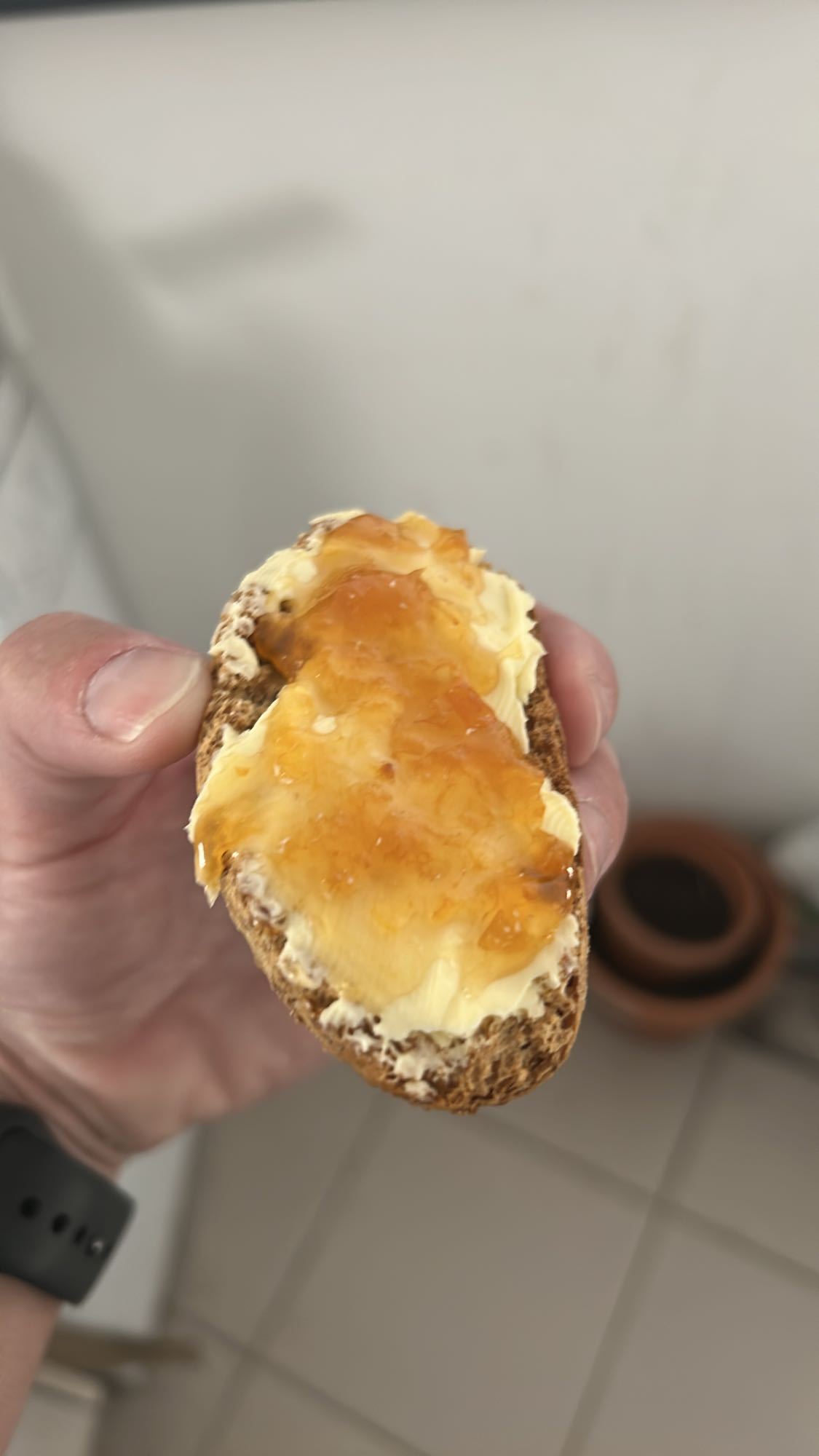 Tartine confiture beurre