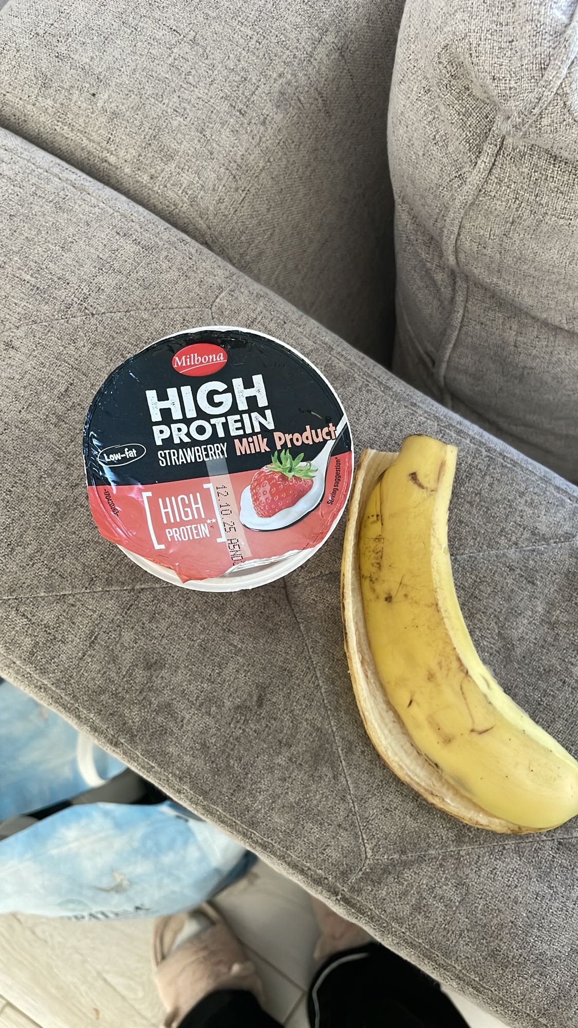 Iaurt proteic cu banana