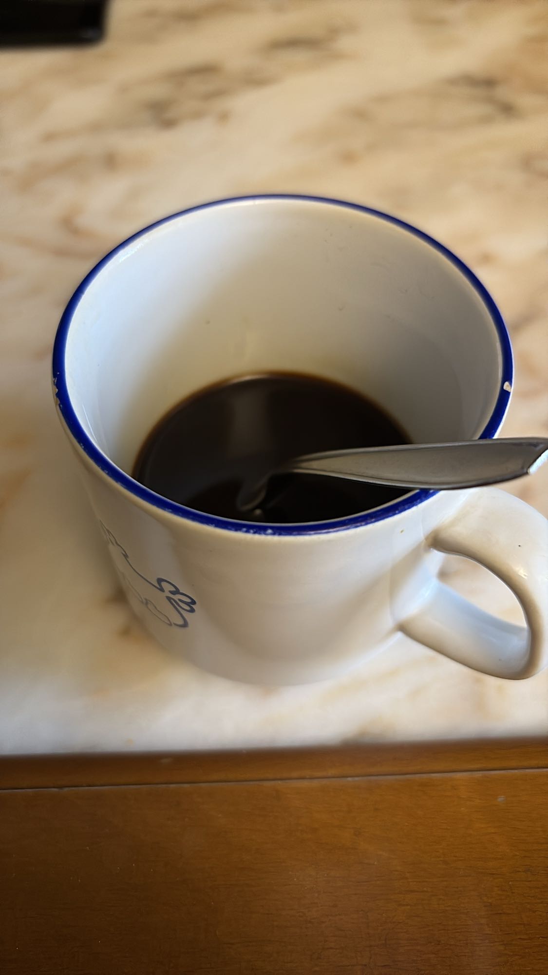 taza de café negro
