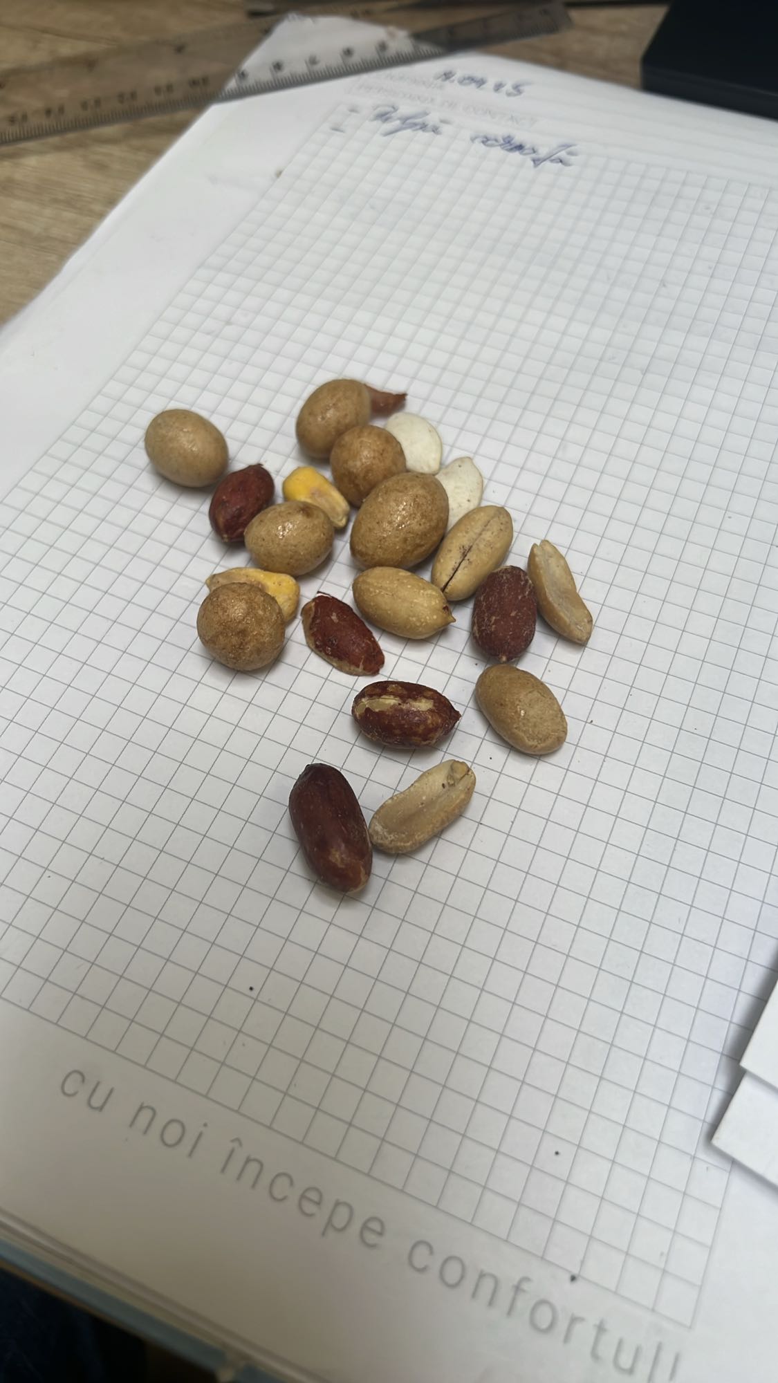 Arahide și porumb prăjit