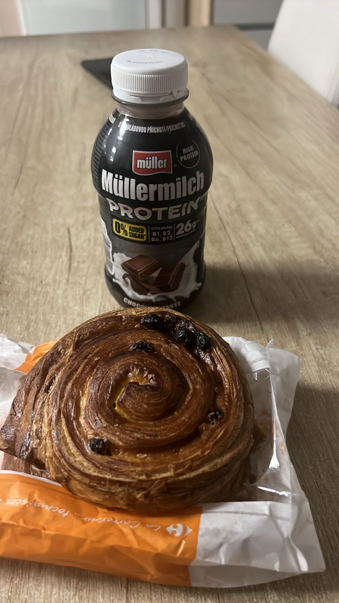 Ruladă cu lapte proteic