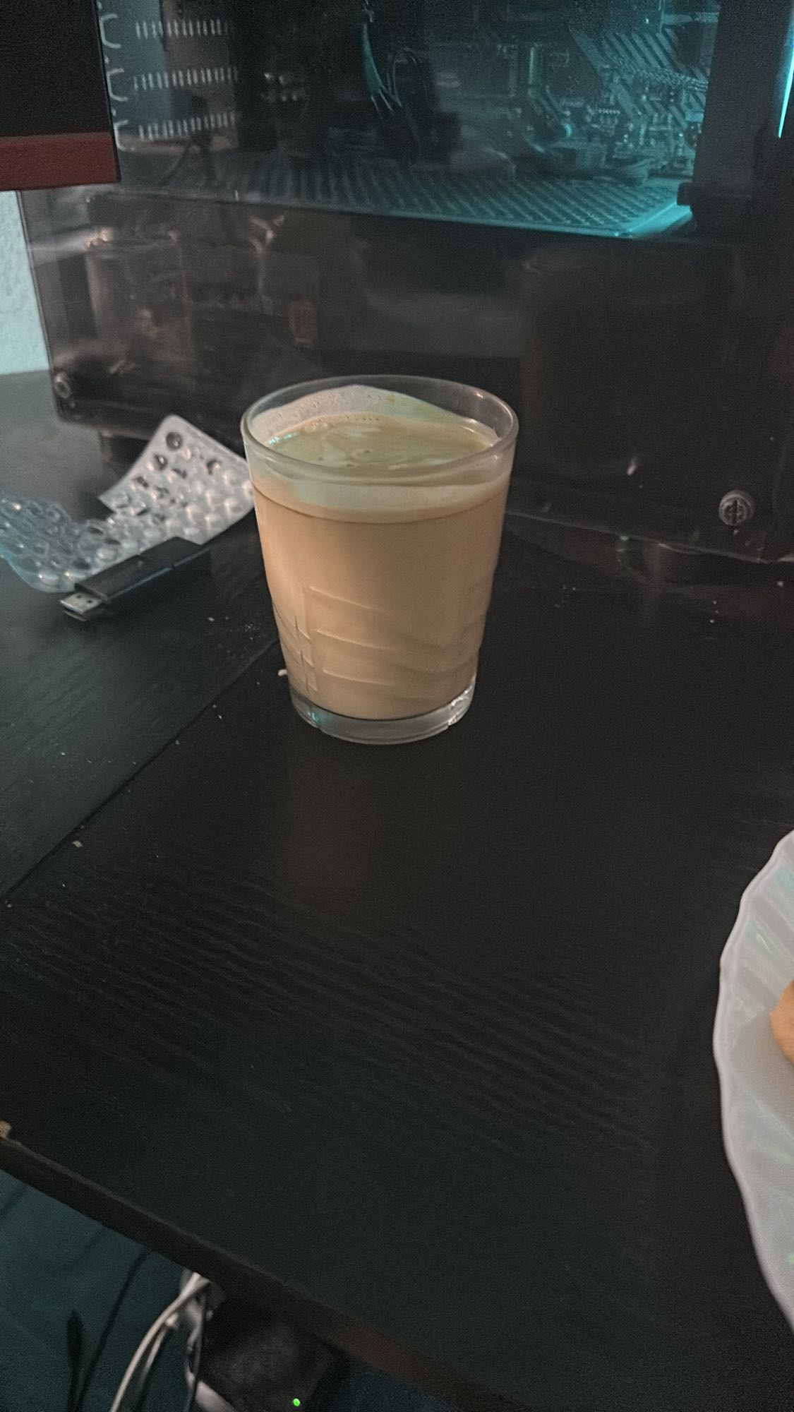 vaso de café con leche