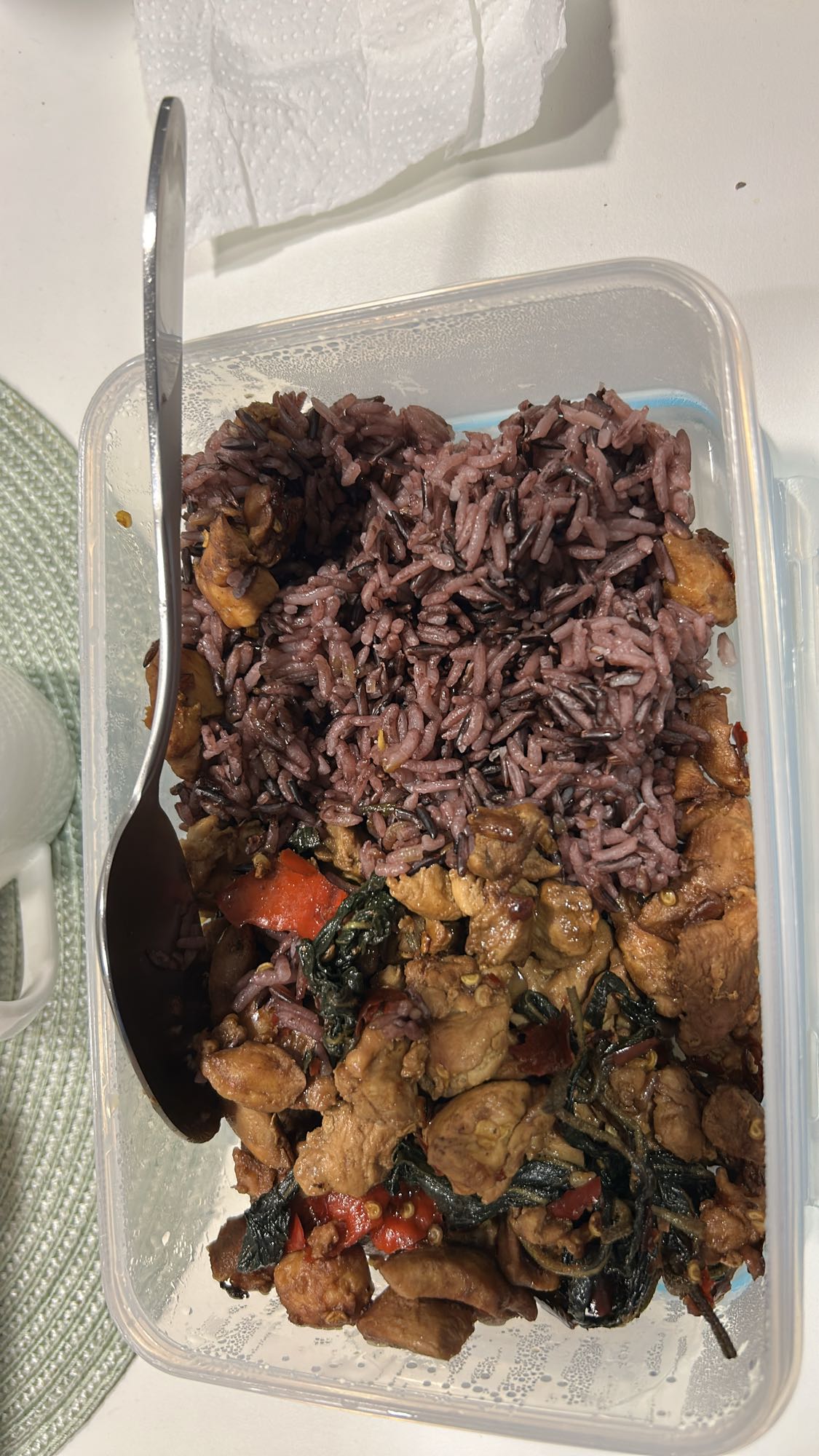 Kylling med svart ris